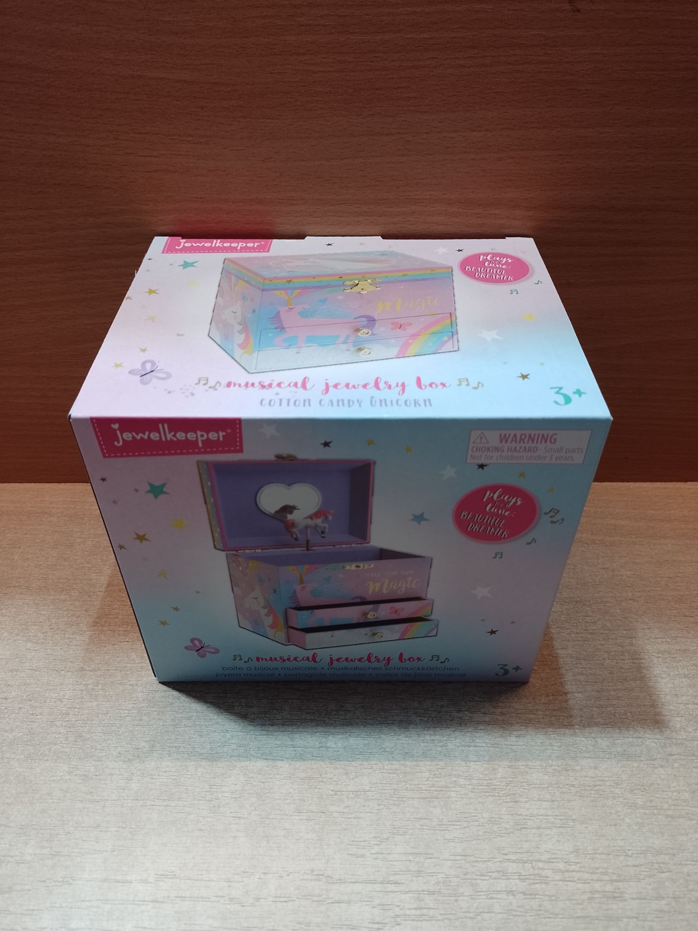 RRP £24.55 Jewelkeeper Unicorn Jewellery Box for Girls with 2 Drawers - Image 2 of 2