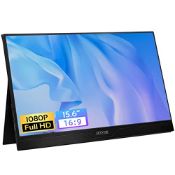 RRP £100.49 Portable Monitor- ZFTVNIE 15.6 Inch Full HD 1080P IPS Monitor