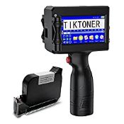 RRP £311.51 TIKTONER 127T1 Handheld Inkjet Printer 4.3 Inch LED