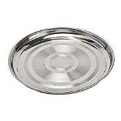 RRP £37.08 Vinod Stainless Steel Round Serving Table Tray Platter
