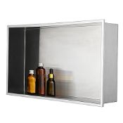 RRP £100.49 Anman Stainless Steel Shower Niche 24" x 12" Recessed