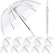 RRP £84.85 12 Pcs Wedding Umbrellas Birdcage Clear Umbrella Windproof