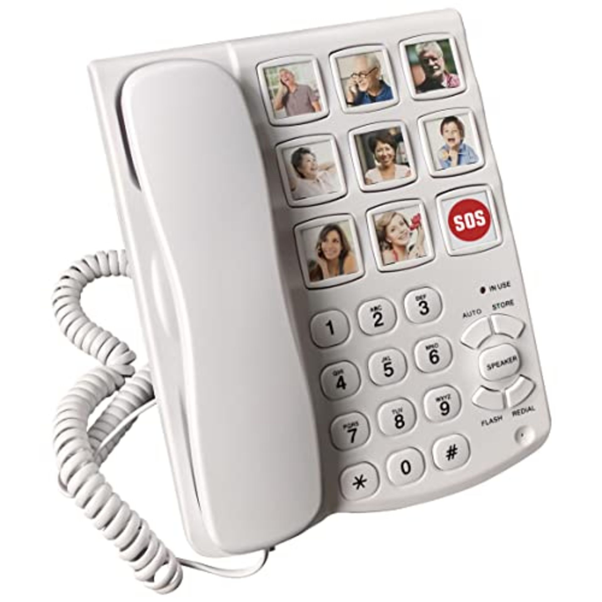 RRP £39.02 Big Button and Picture Corded Landline Phone for Elderly