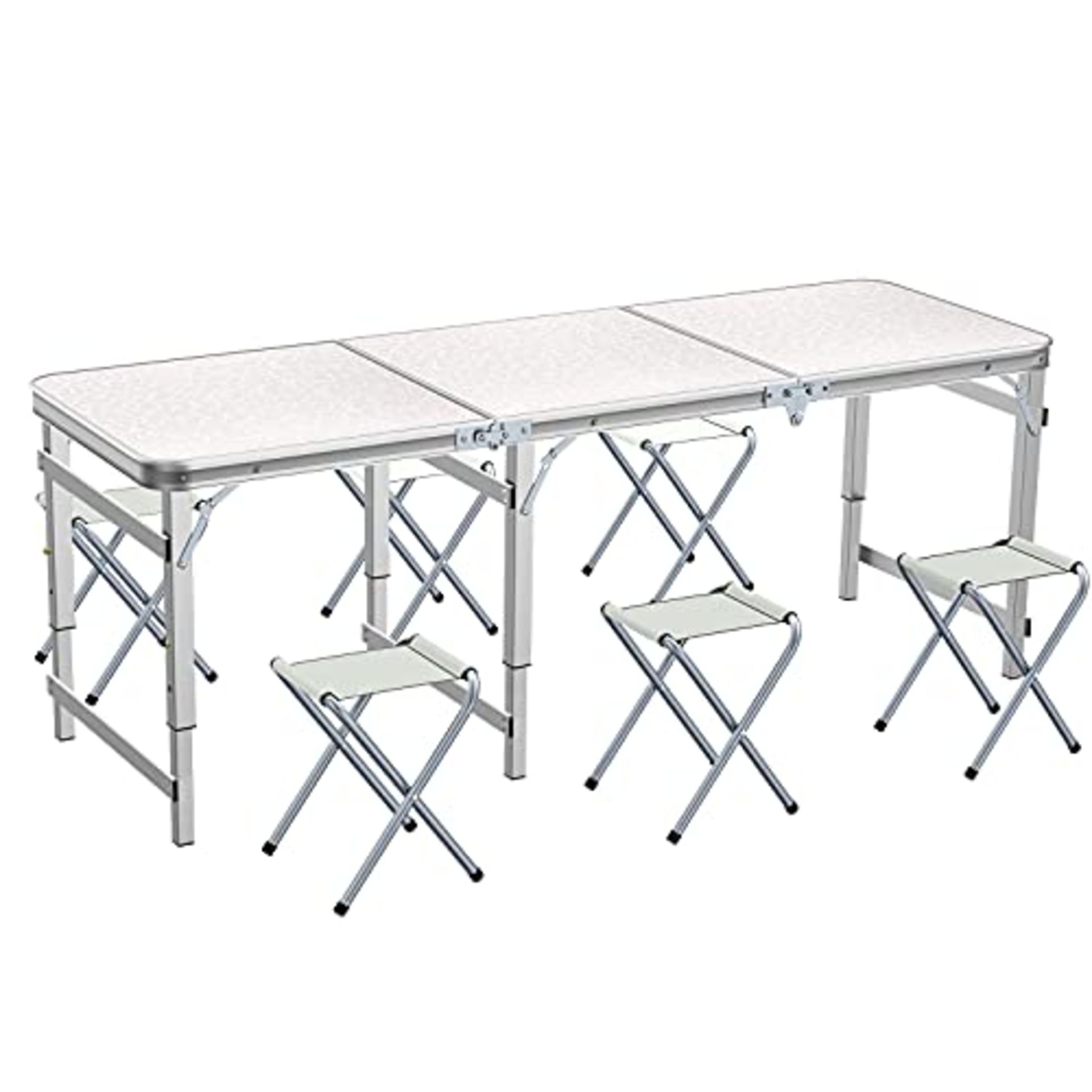 RRP £76.92 BRAND NEW STOCK Ostazt 1.8M/6FT Portable Folding Table Adjustable Height