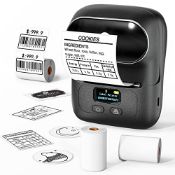 RRP £68.77 Phomemo M110 Label Maker with 3 Rolls Label Paper
