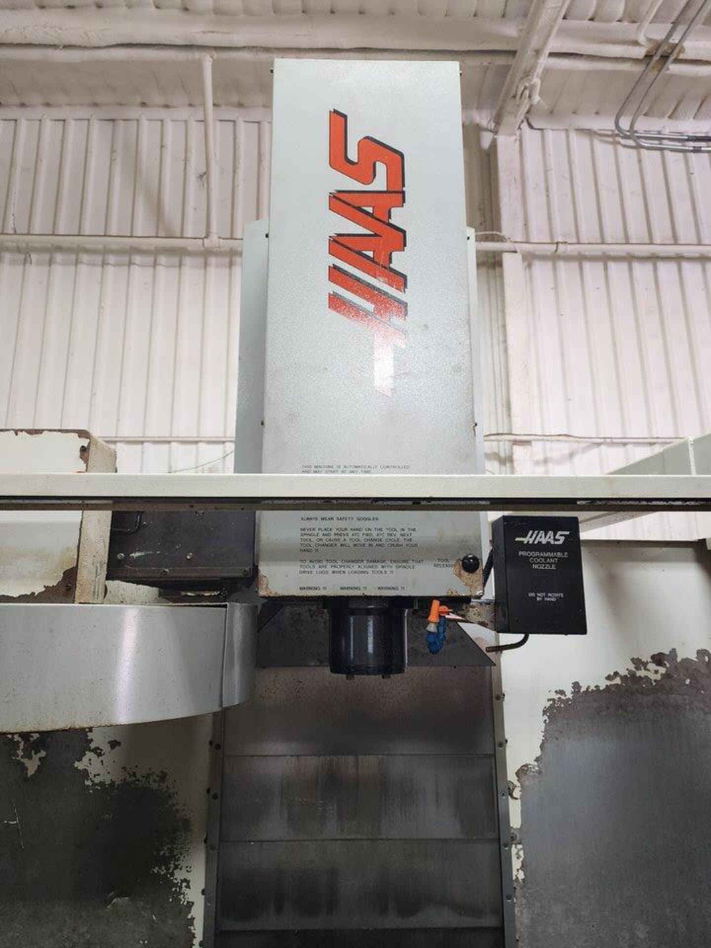 1996 Haas VF3 Milling Machine 208/230V, 3PH, 50/60HZ, Full Load: 40A; Largest Load: 30A; - Image 9 of 18