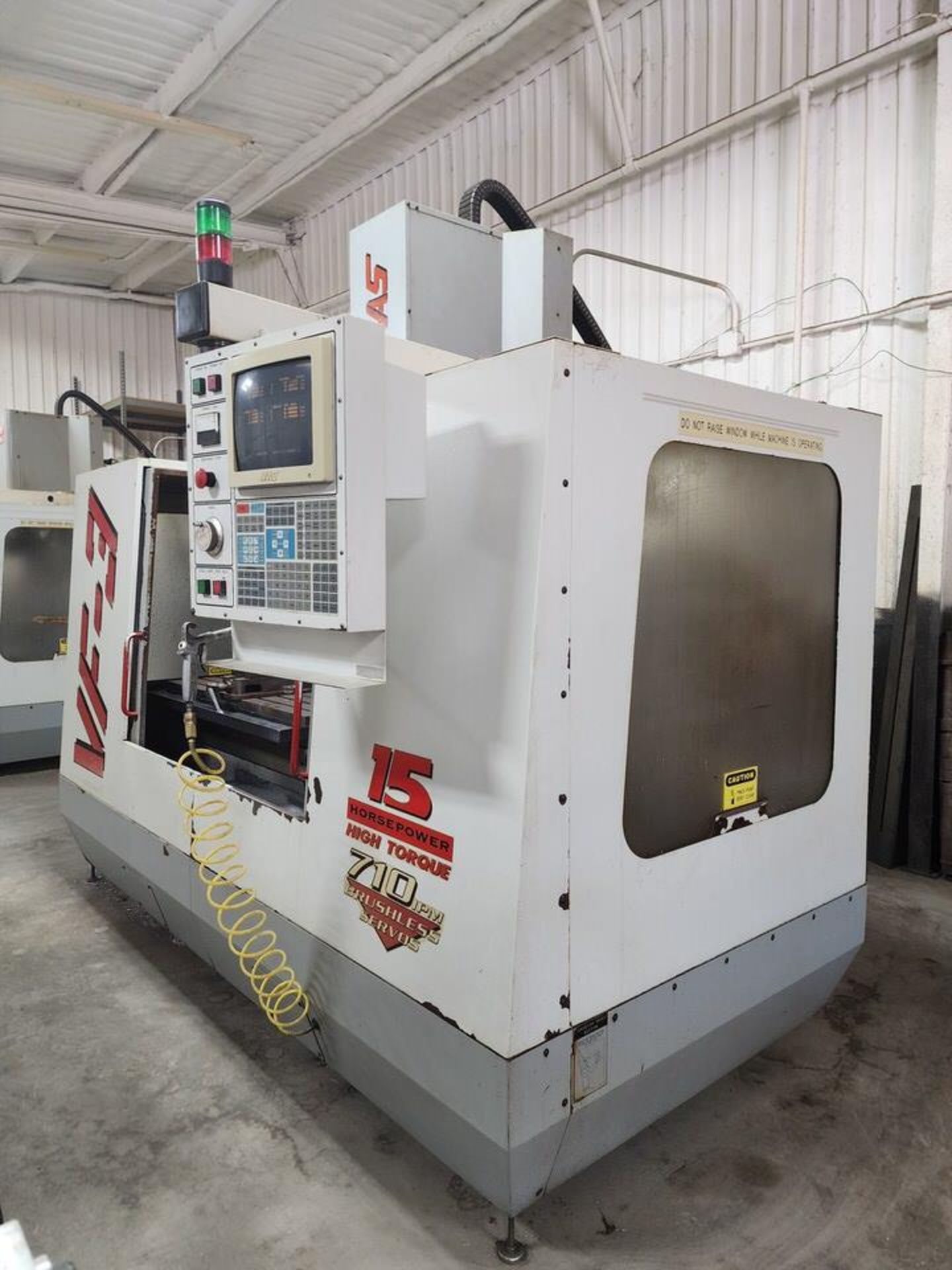 1996 Haas VF3 Milling Machine 208/230V, 3PH, 50/60HZ, Full Load: 40A; Largest Load: 30A; - Image 13 of 18