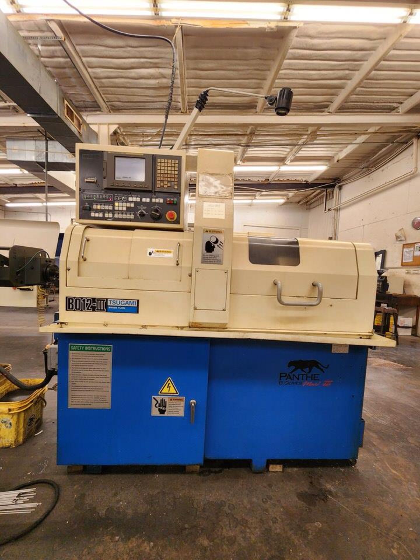 Tsugami B012B Swiss Lathe W/ Fanuc LG2 Controller; W/ LNS Bar Feeder: Yr: 09', Mod: 212ST - Image 4 of 29