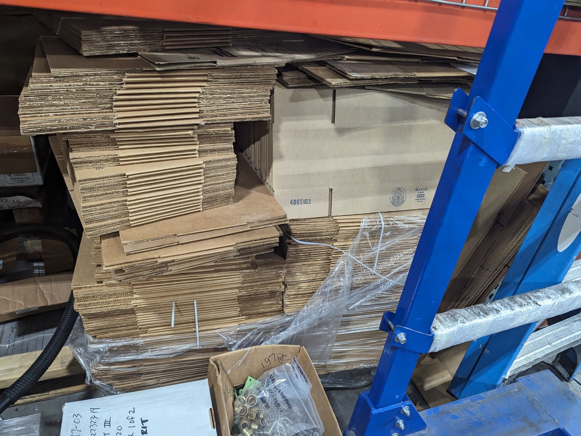 LOT TO INCLUDE: (2) SECTIONS OF PALLET RACKING 8' CROSSBEAMS, APPROX 16' UPRIGHTS, (1) SECTION - Image 8 of 8