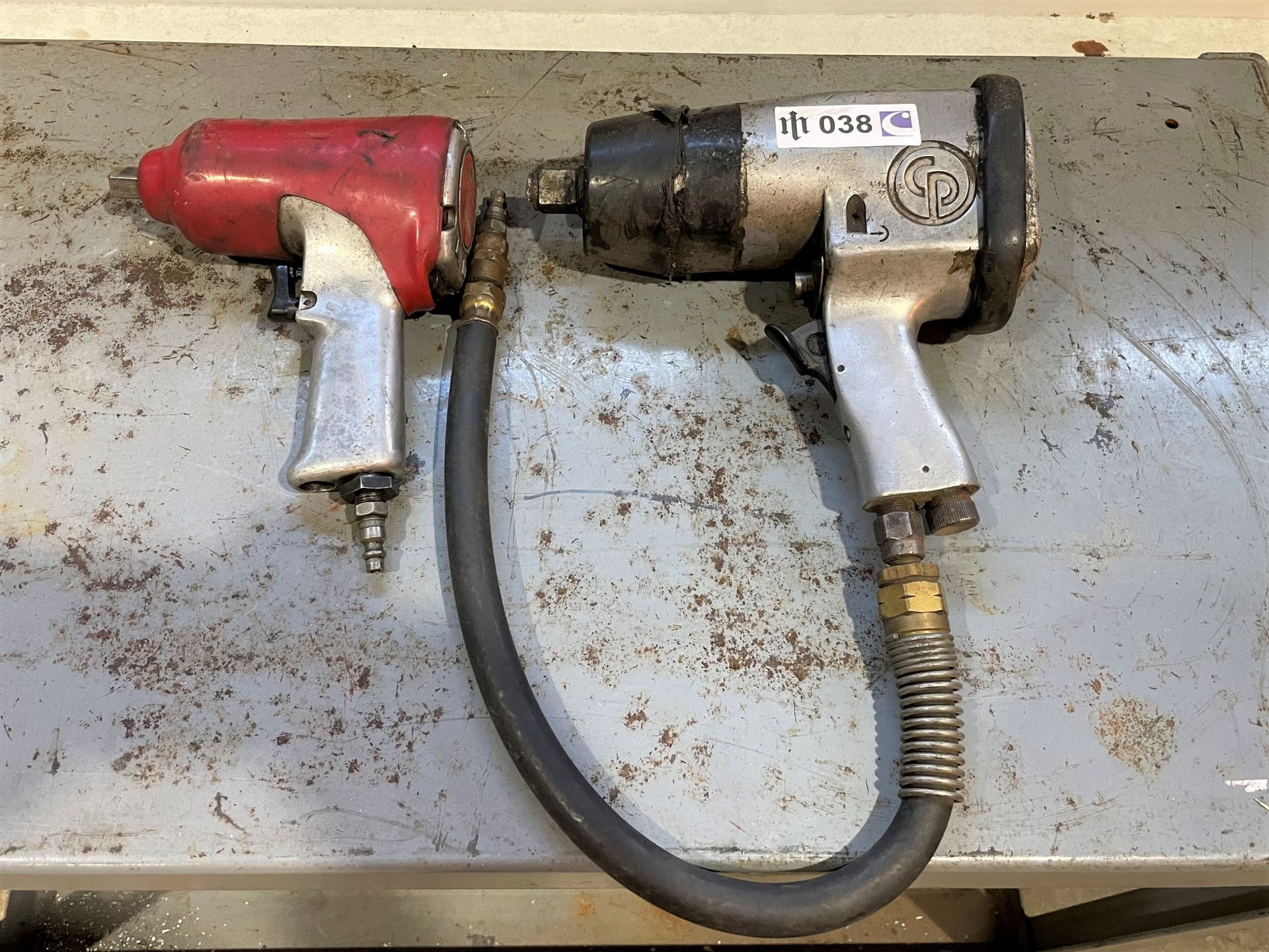 Lot with (2) Pneumatic Impact Wrenches