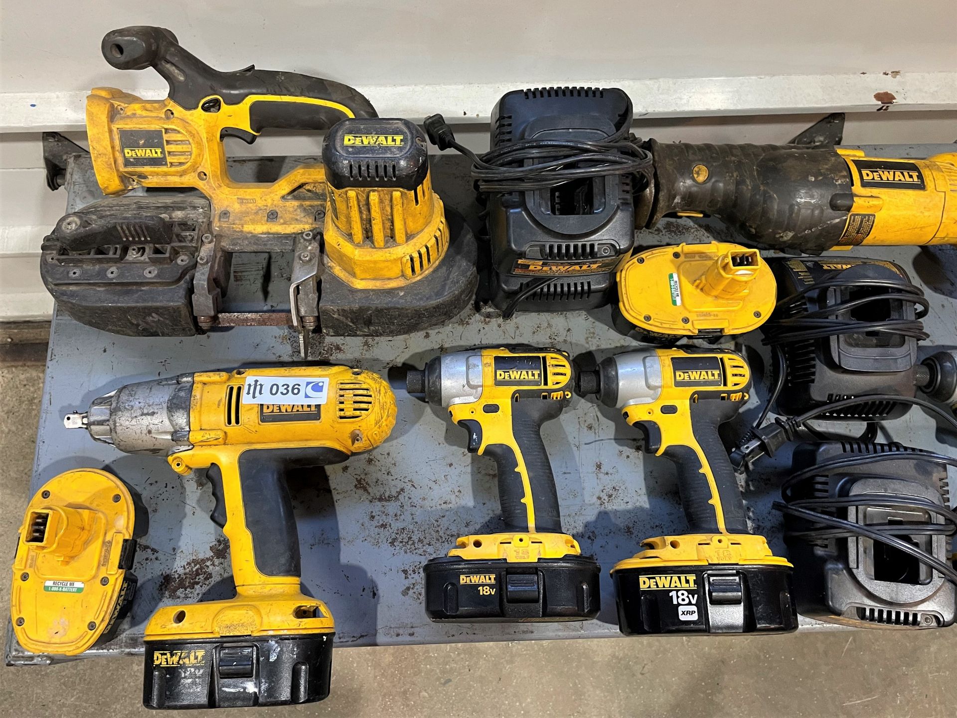 Lot with Various DeWalt Battery Powered Hand Tools - Image 2 of 3