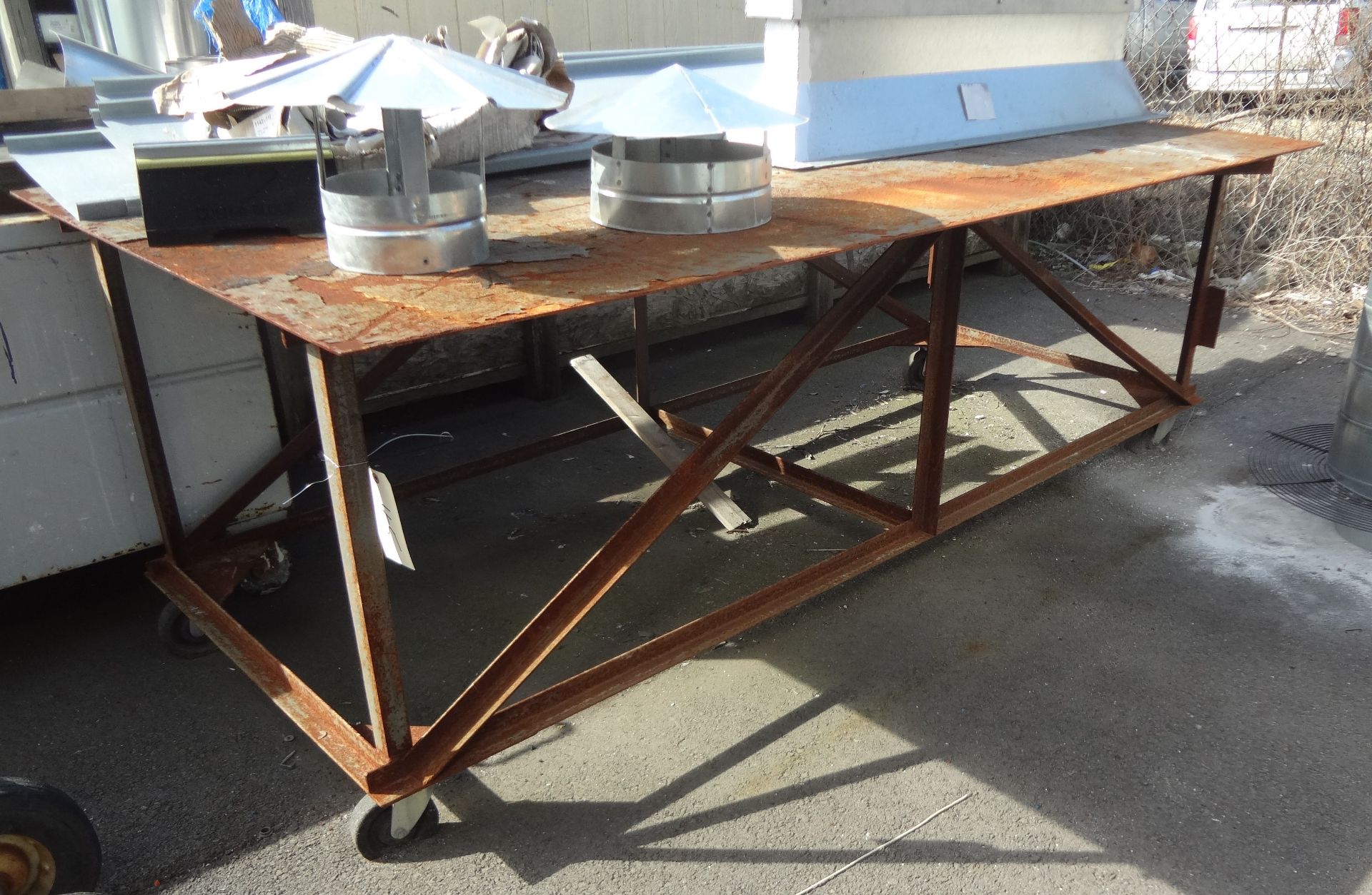 Rolling Steel Work Table 48" x 96"