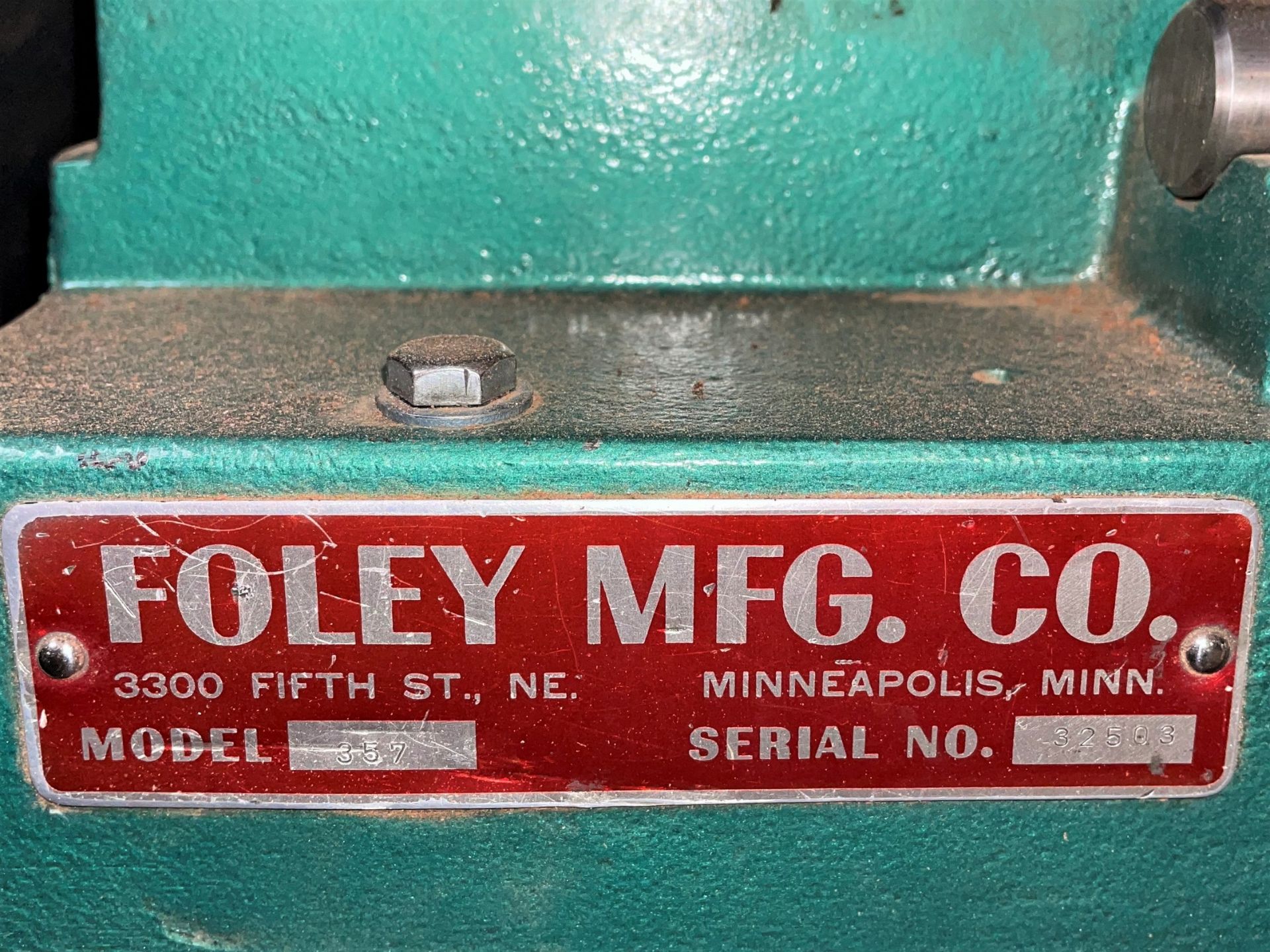 Foley Mdl. 357 Carbide Saw Grinder - Image 6 of 6