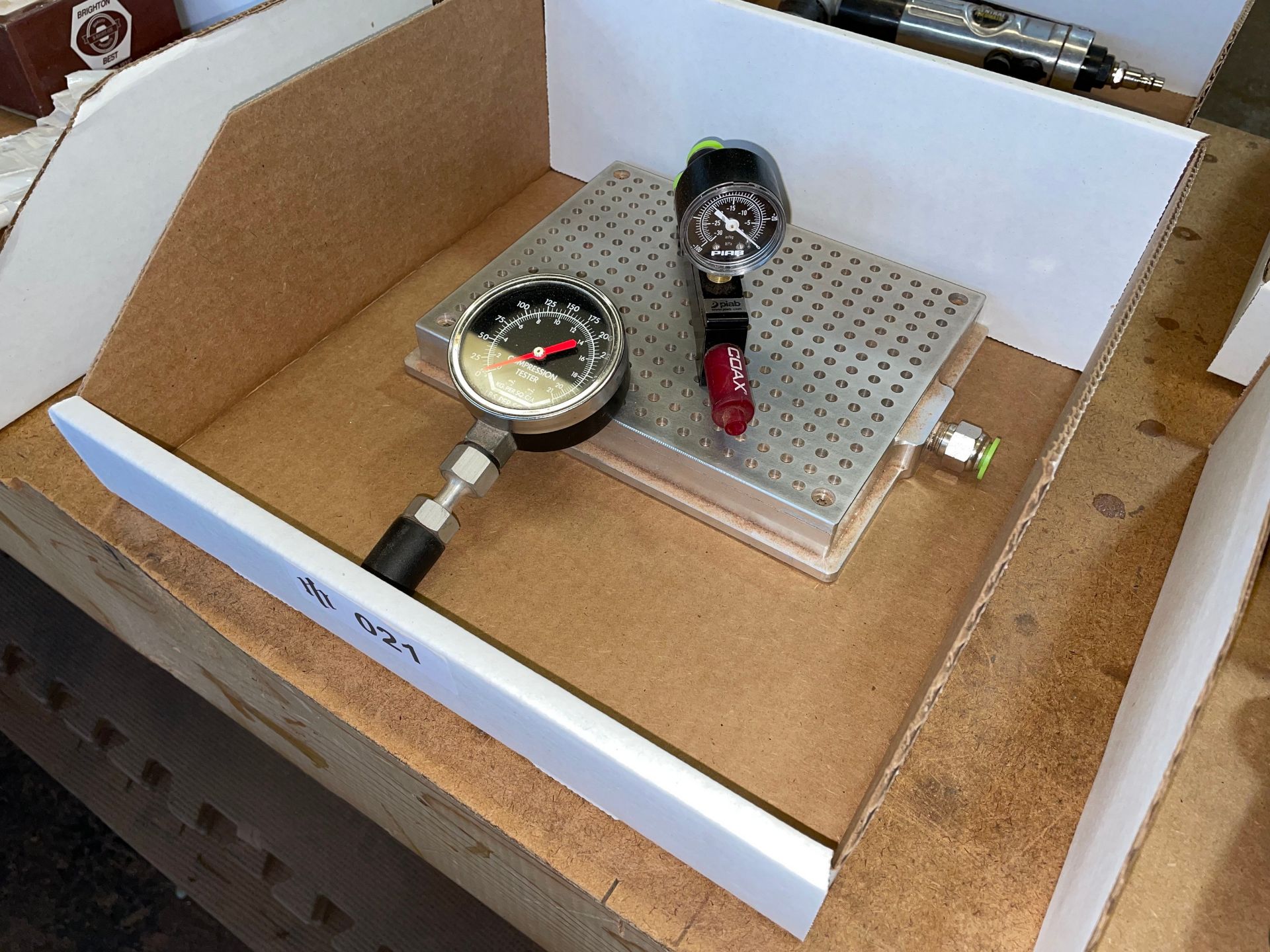 Air Table with Piab Vacuum Gage and Compression Tester Gage - Image 2 of 3