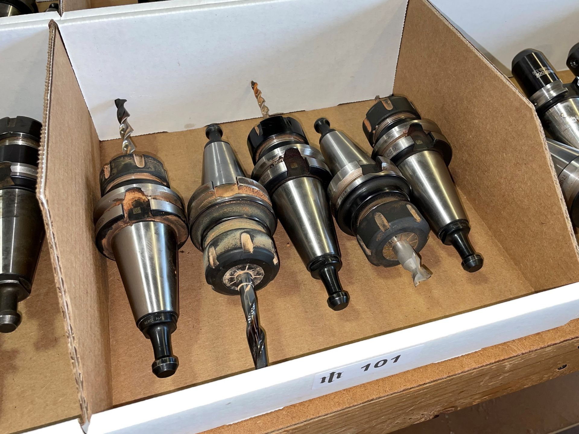 Lot with (5) CAT 40 Tool Holders