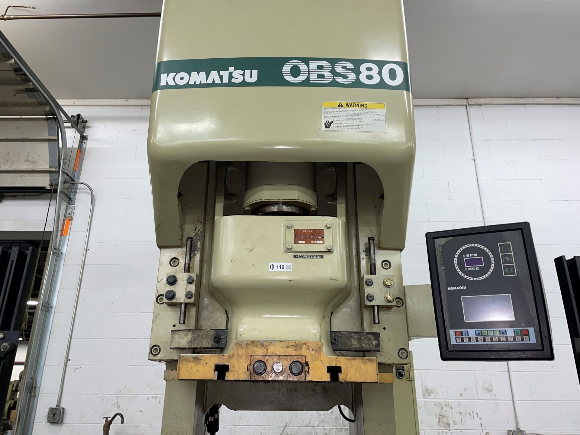 Komatsu OBS80-5 80-Ton Straight Side Press - Image 3 of 7