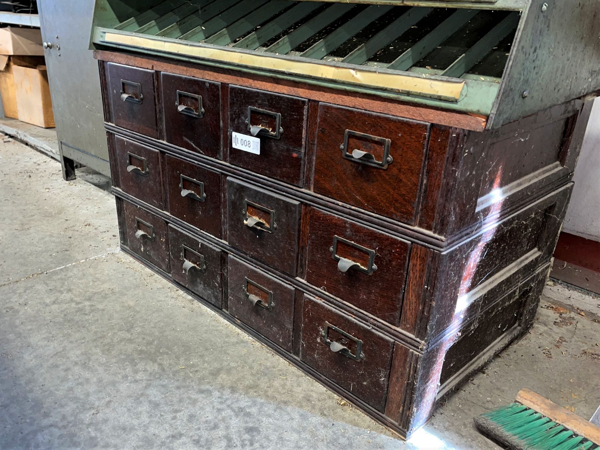 Wooden 12-Drawer Storage Cabinet