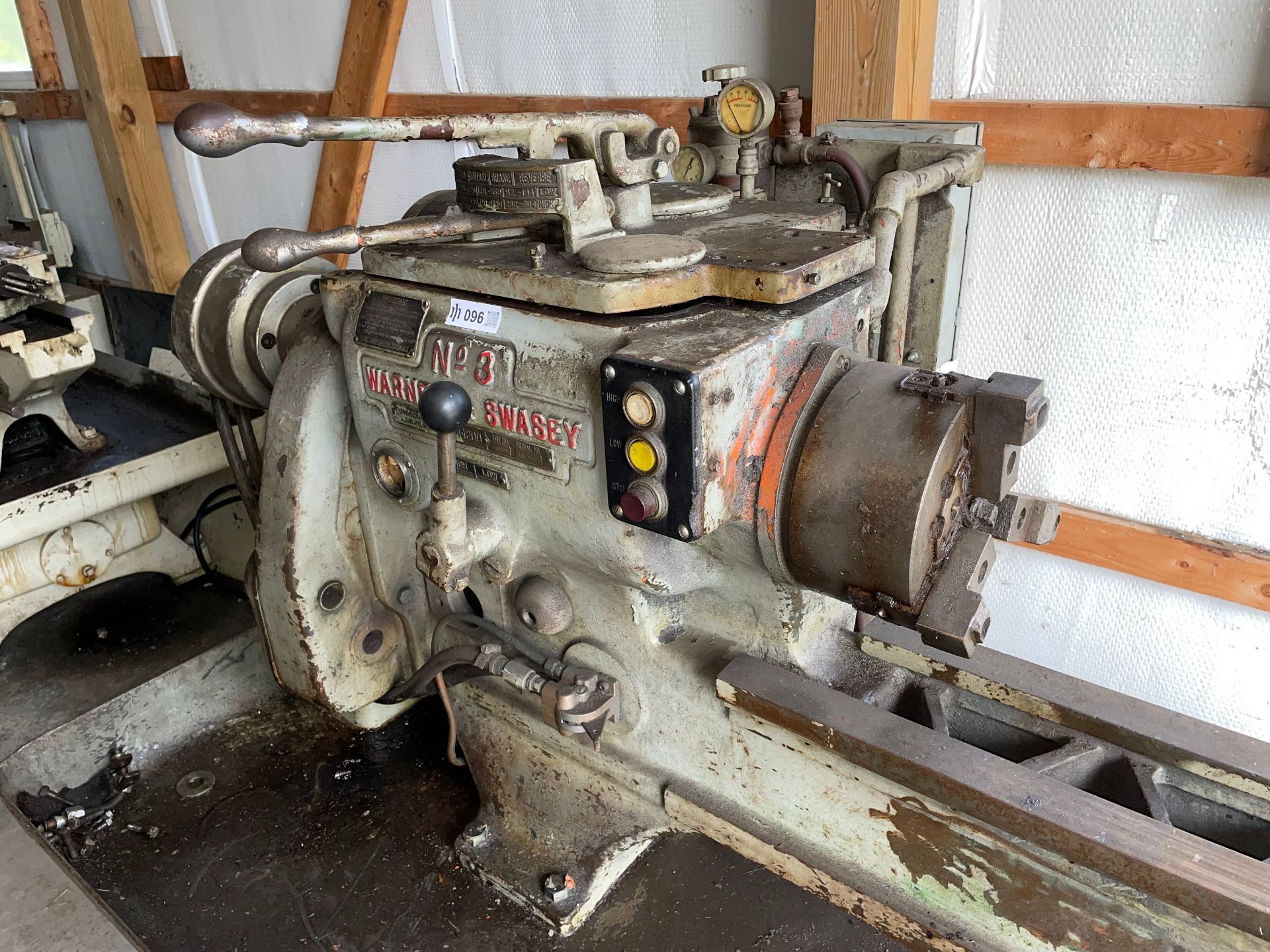 Warner Swasey No. 3 Turret Lathe - Image 3 of 7