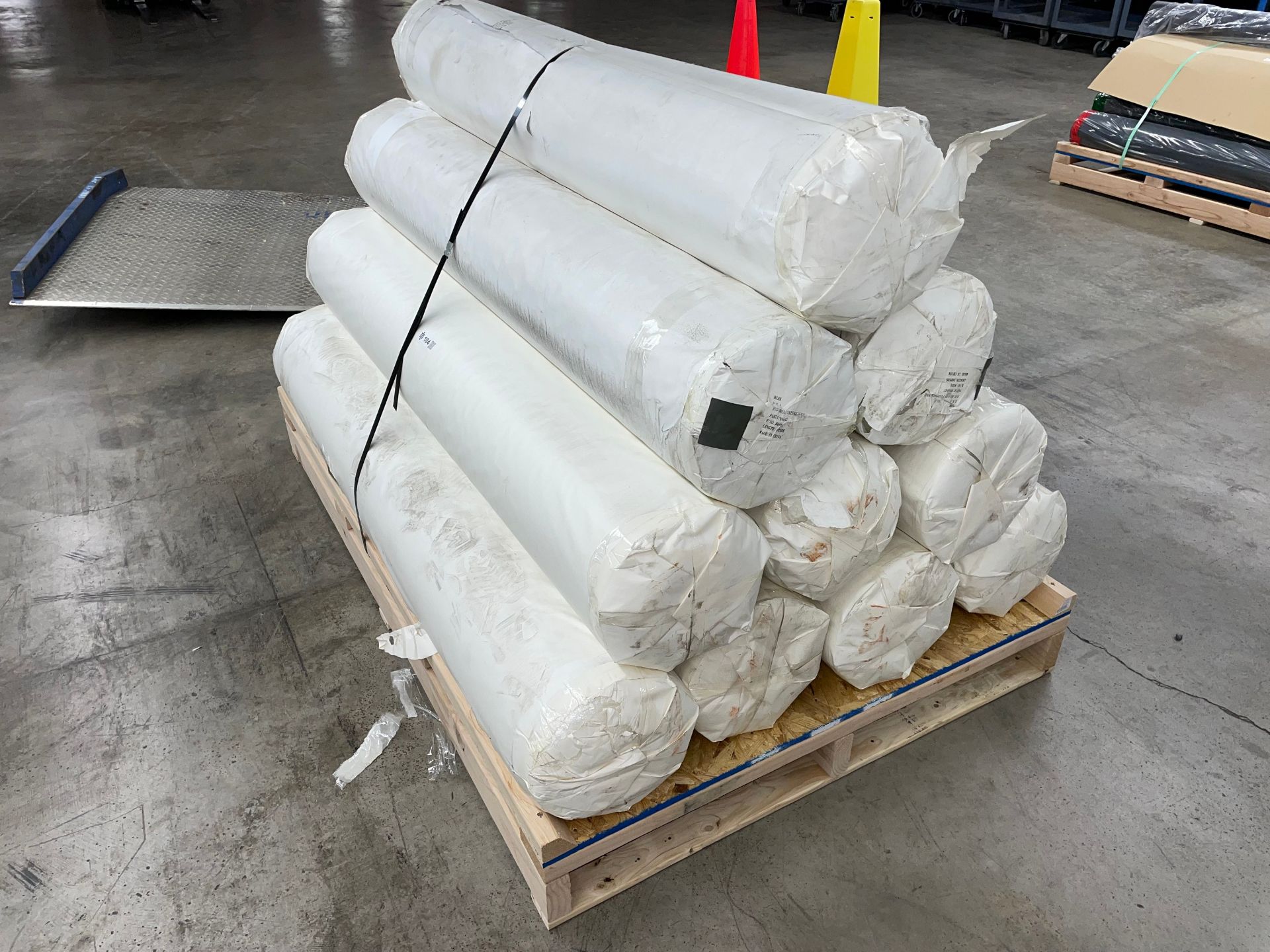 Lot of (2) Pallets with Rolls of Material - Image 4 of 6