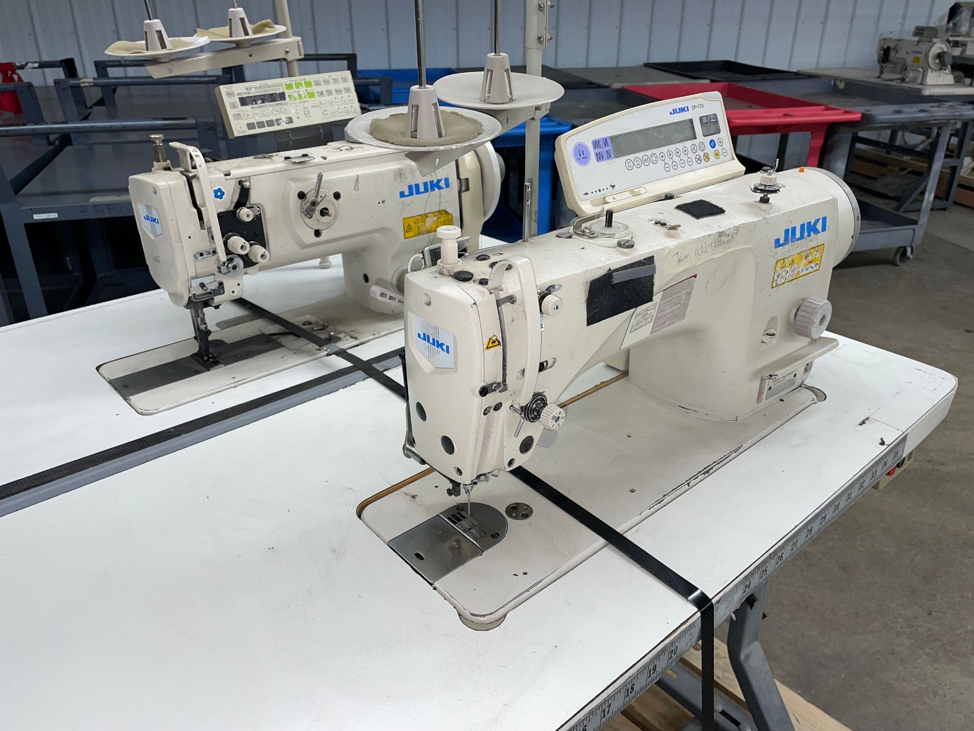 Lot including (2) Juki Industrial Sewing Machines