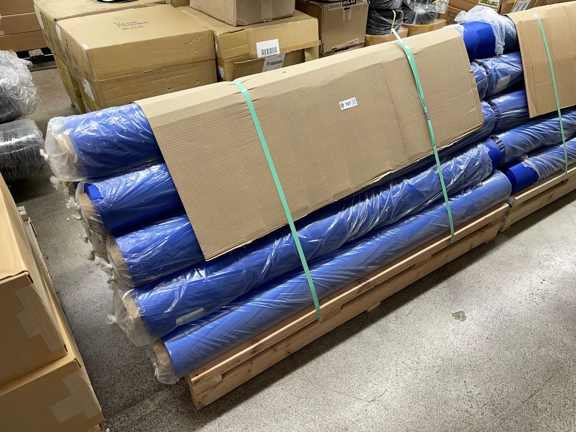 Lot of (9) Pallets with Rolls of Material - Image 11 of 12