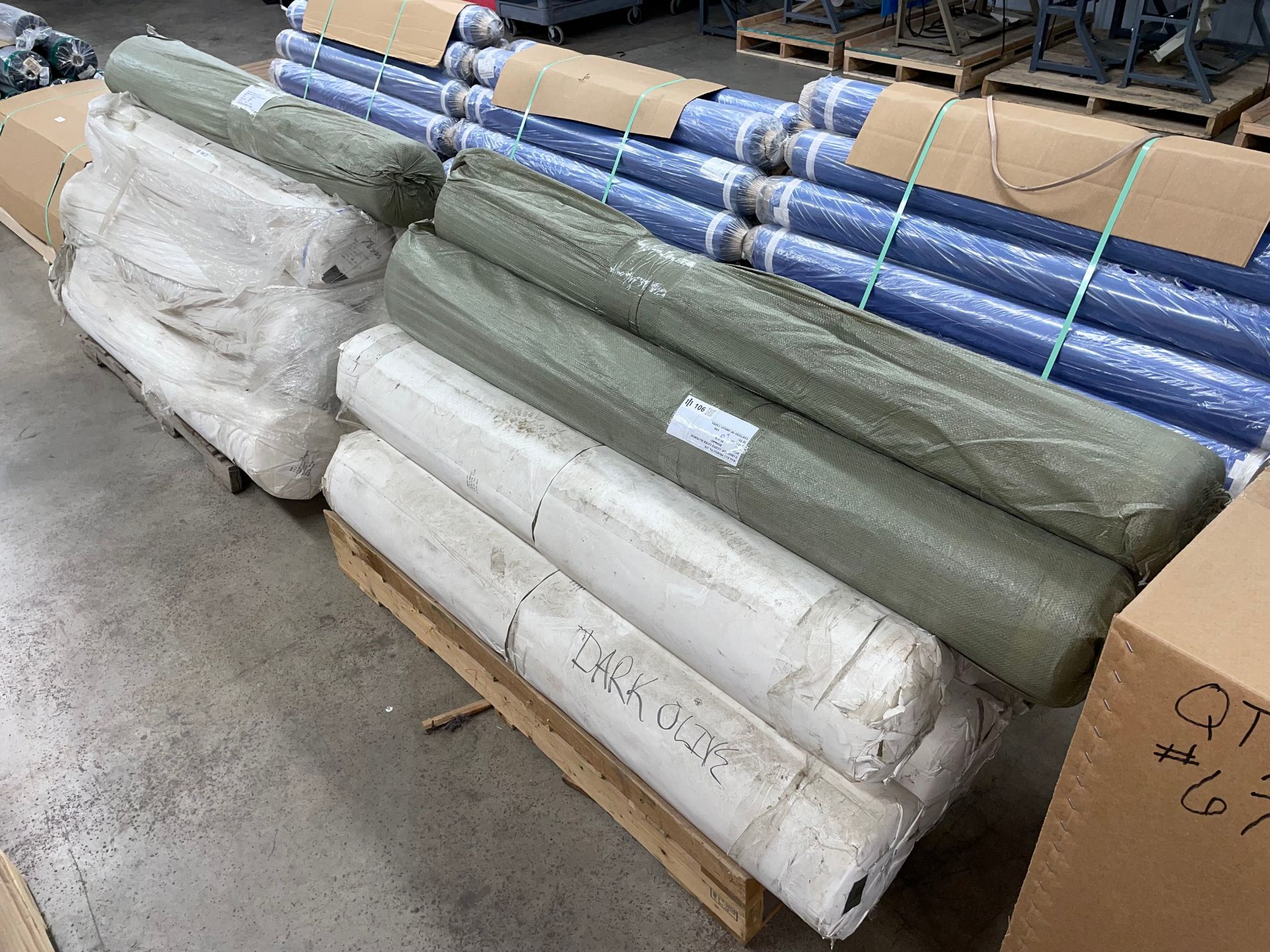 Lot of (2) Pallets with Rolls of Material - Image 2 of 6