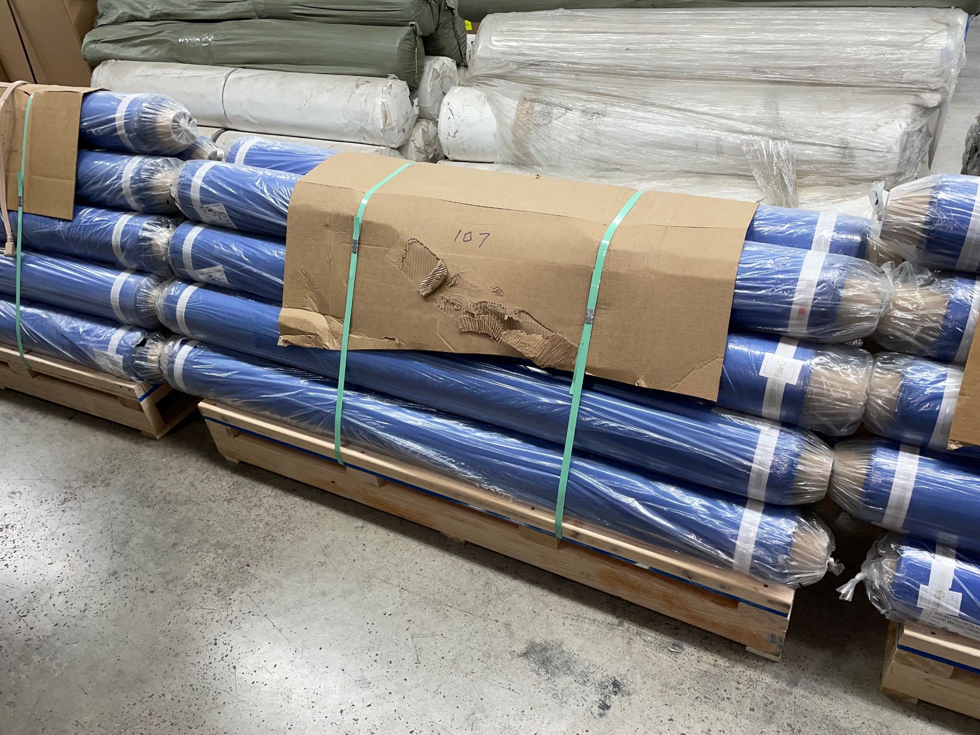 Lot of (9) Pallets with Rolls of Material - Image 4 of 12