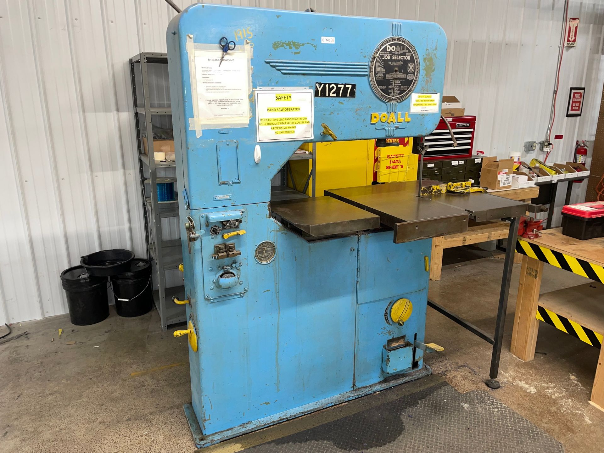 DoAll Job Selector V-36 Vertical Band Saw - Image 2 of 7