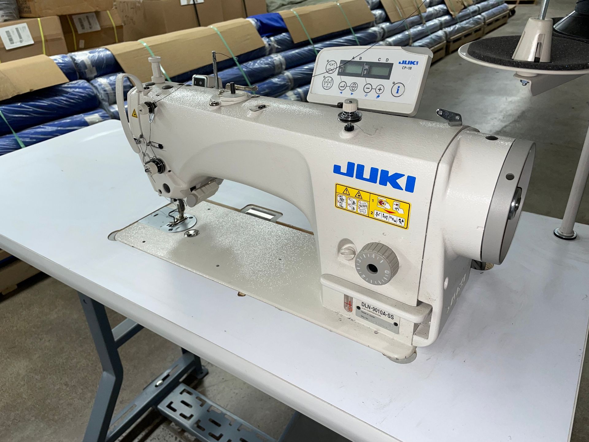 Juki Lockstitch Sewing Machine with Table - Image 2 of 9