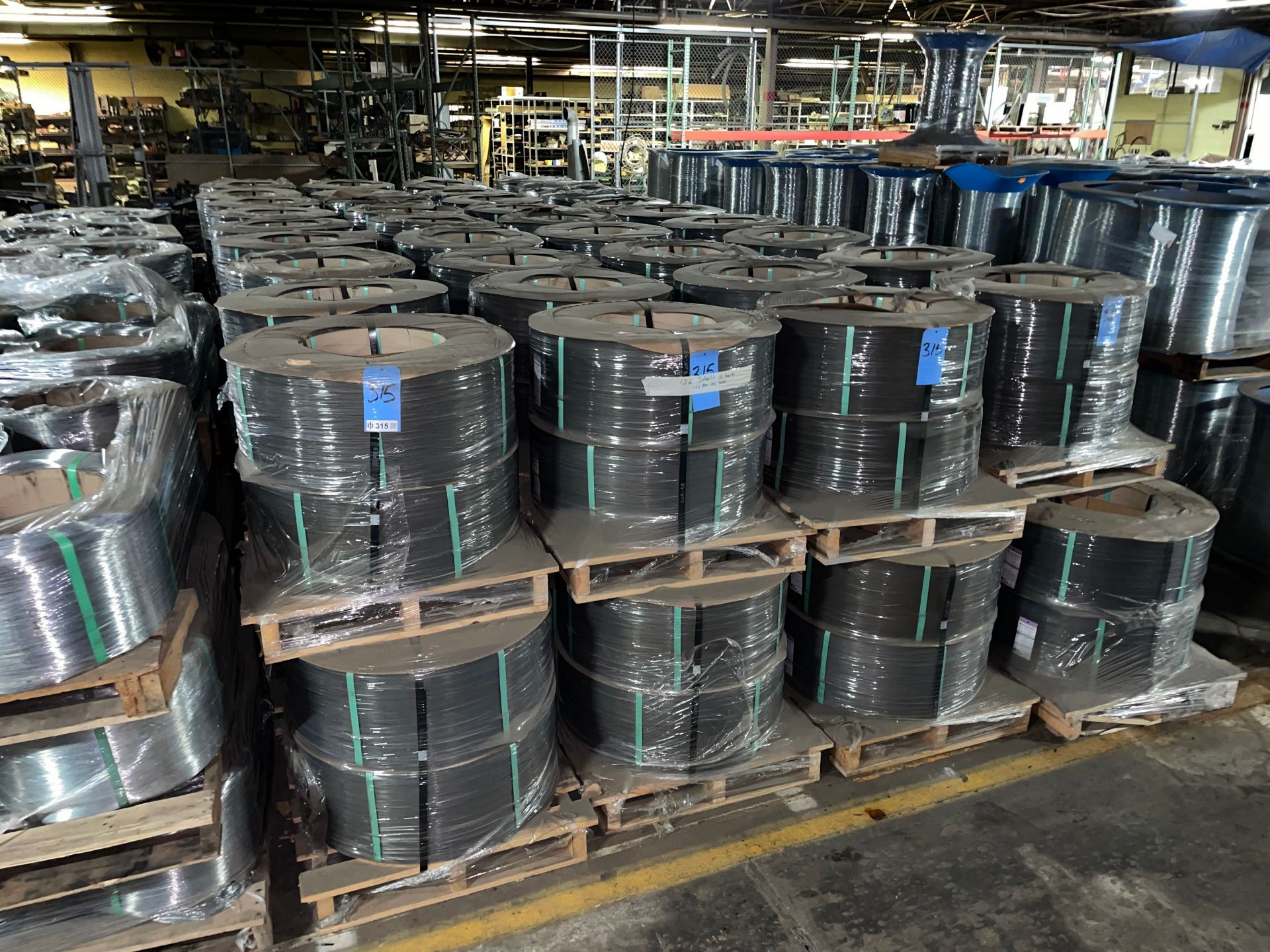 Appoximately (152) Spools of .070 Galvanized Carbon Steel, Weighs approximately 136,000Lbs