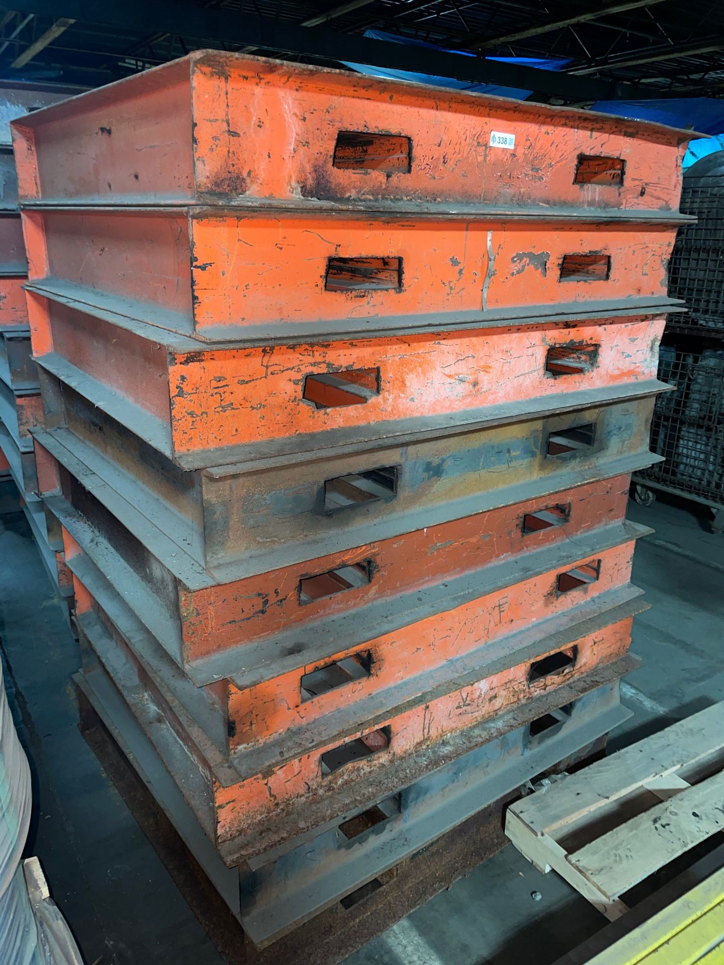 Lot with (9) Steel Pallets - Image 2 of 4