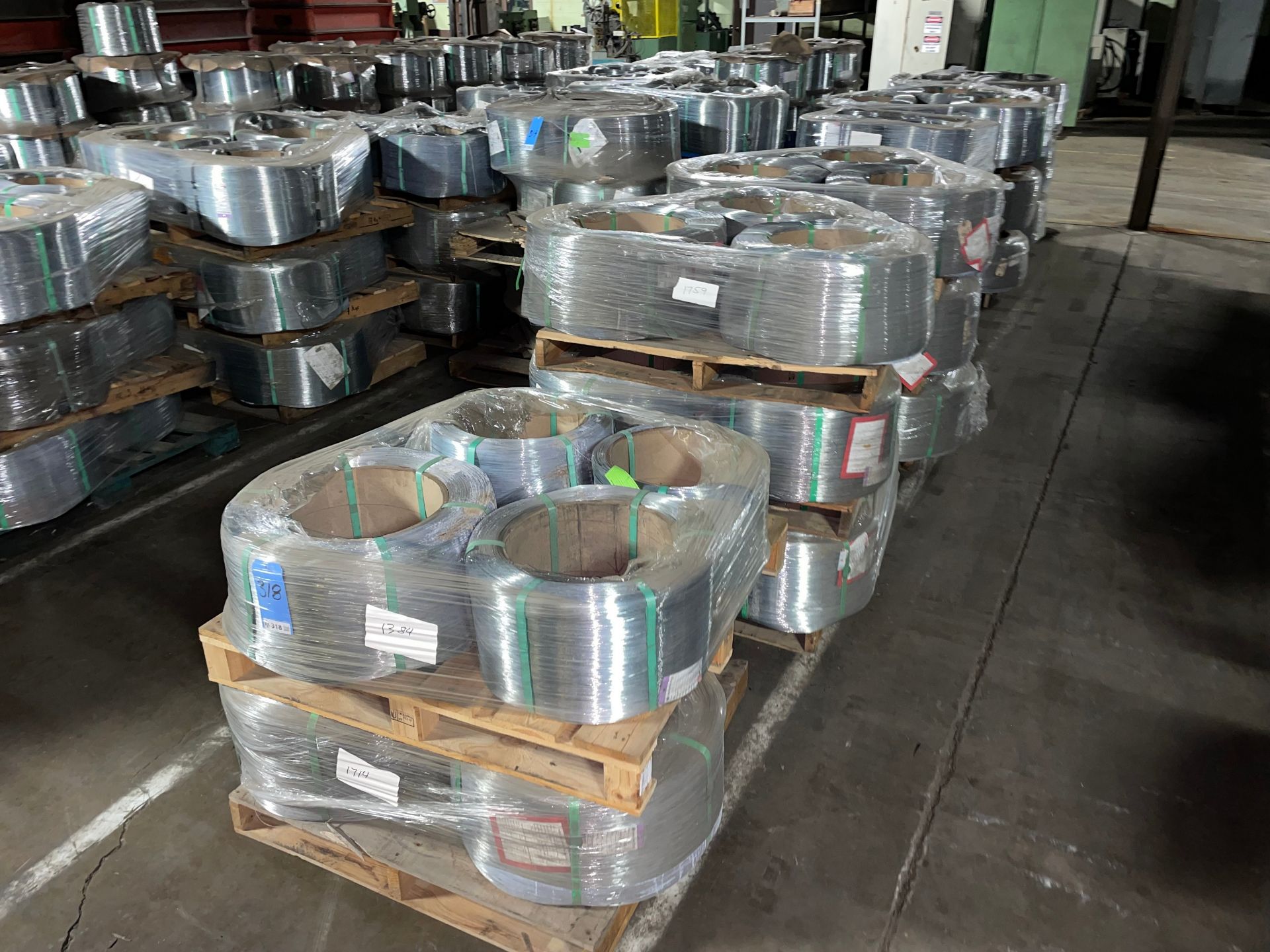 Appoximately (17) Pallets of .028 Coated Galvanized Carbon Steel, Weighs approximately 30,500Lbs