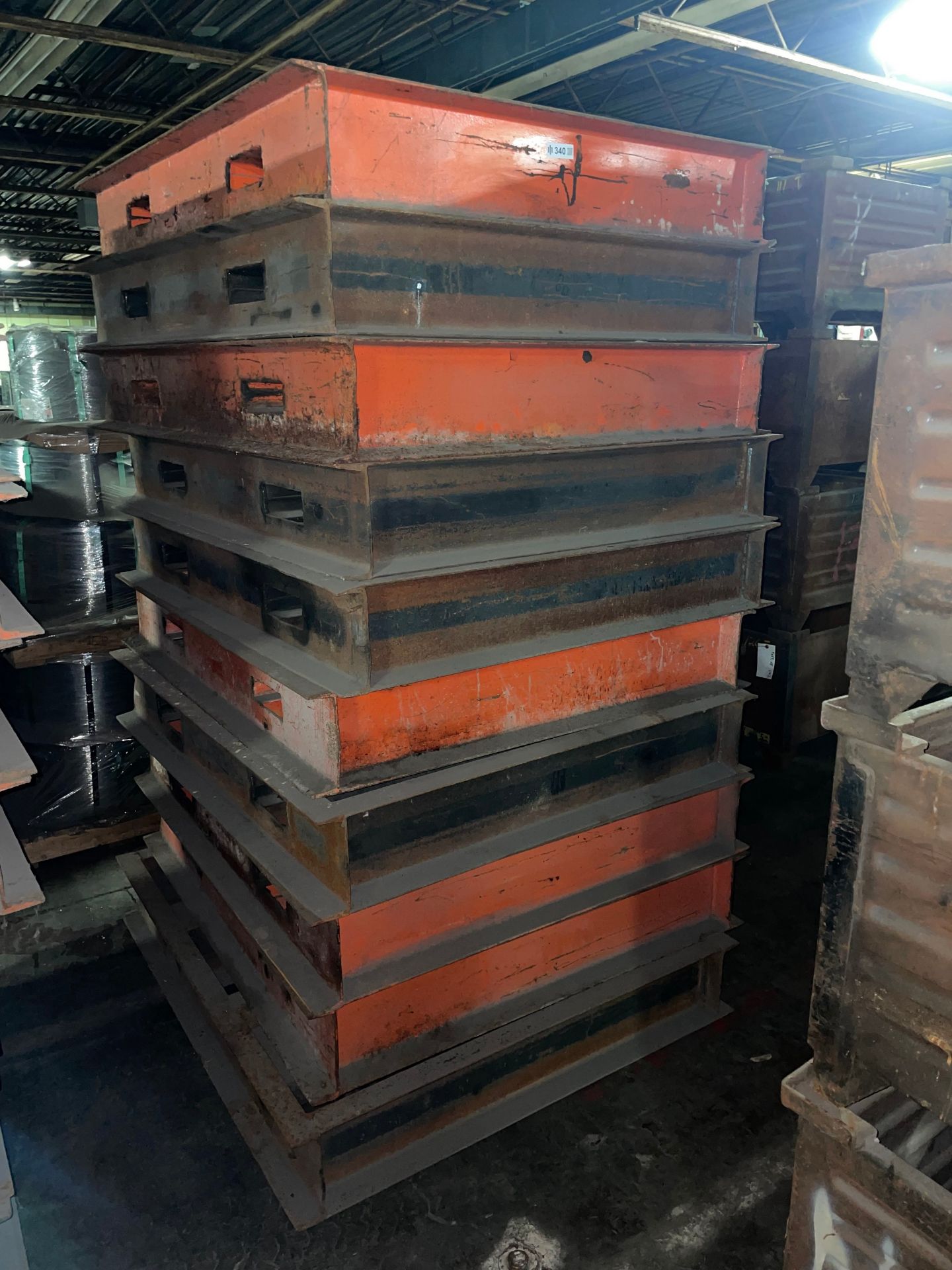 Lot with (10) Steel Pallets - Image 2 of 2