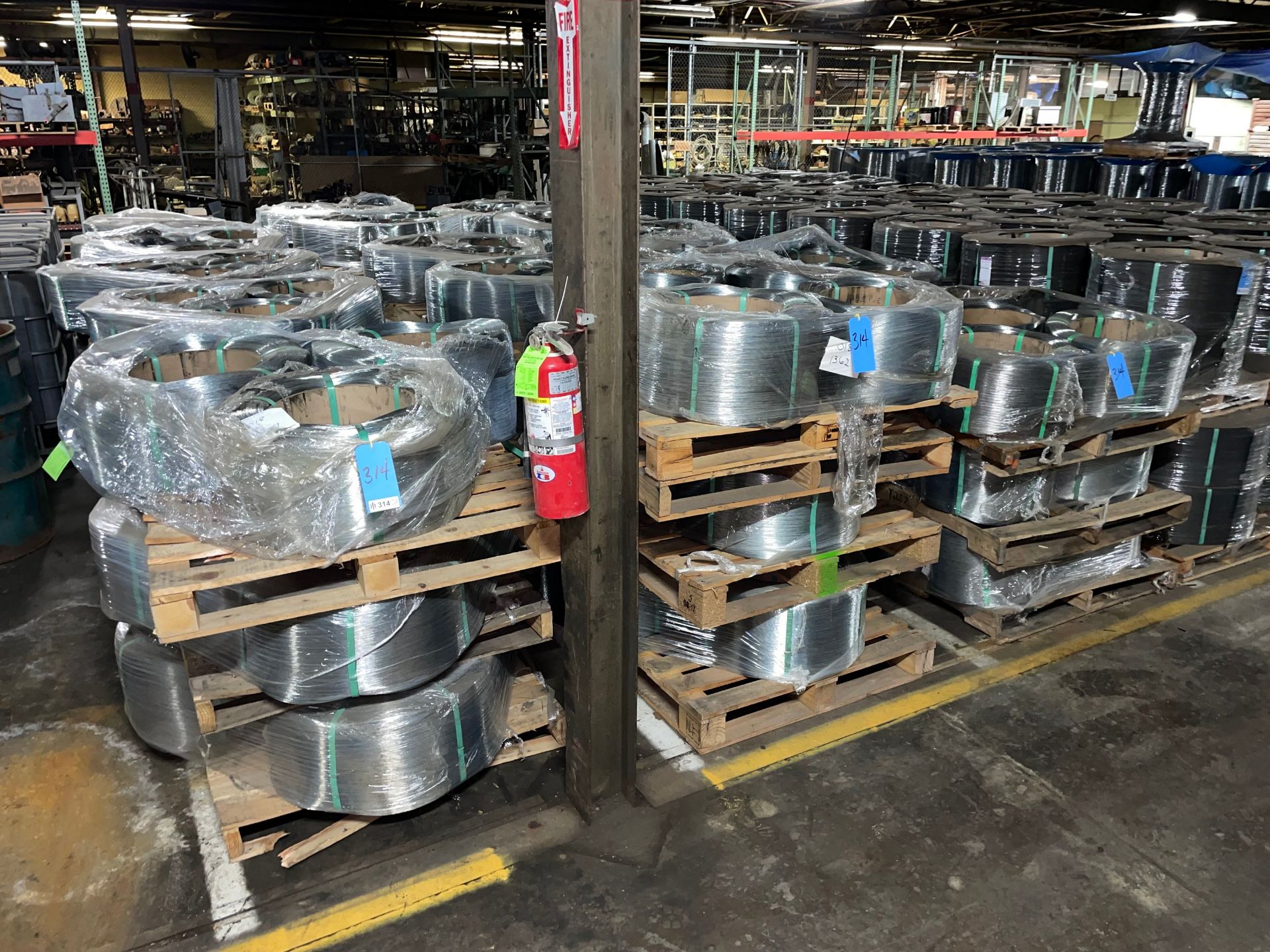 Appoximately (43) Pallets of .018 Coated Galvanized Carbon Steel, Weighs approximately 75,000Lbs