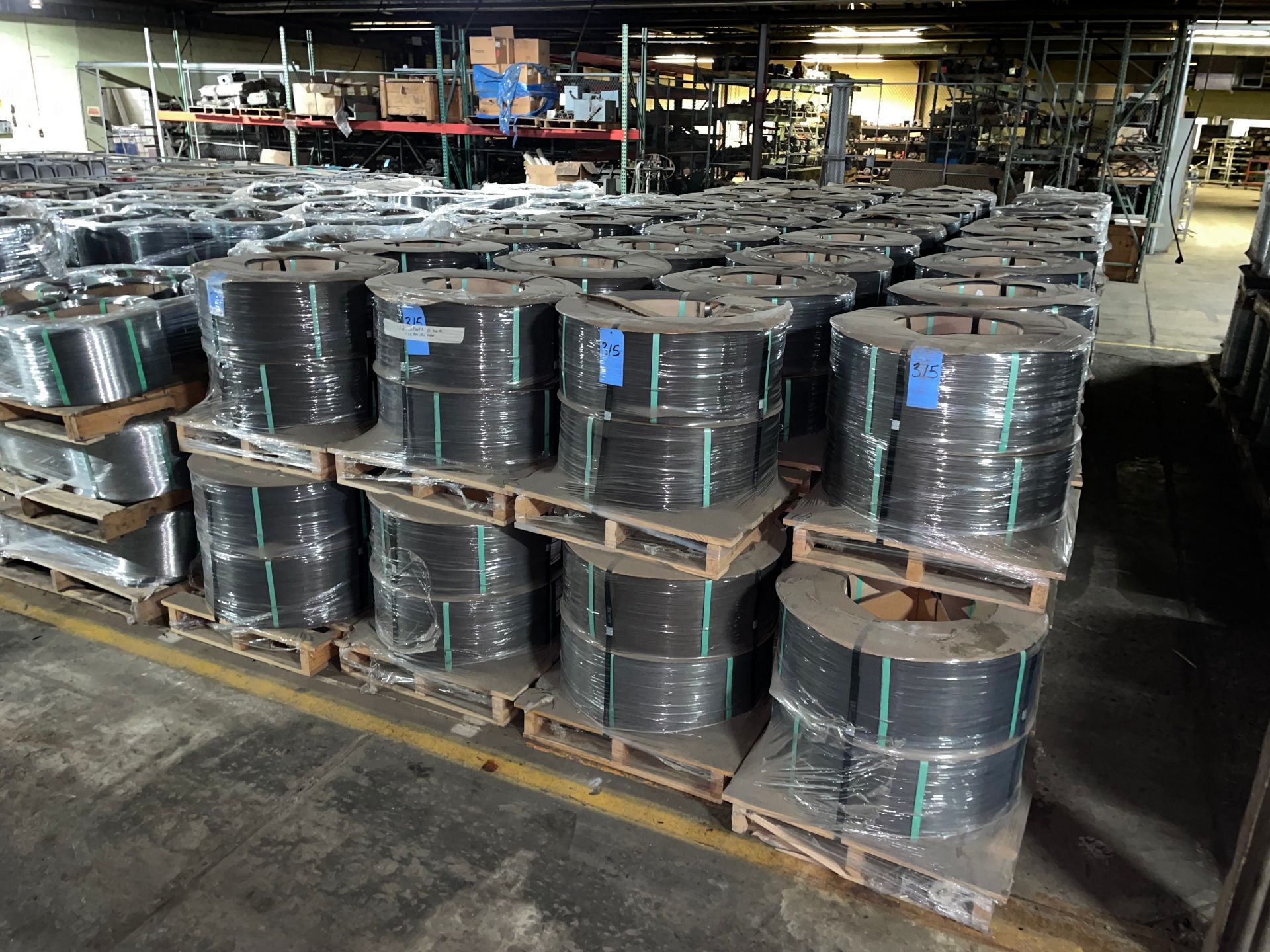 Appoximately (152) Spools of .070 Galvanized Carbon Steel, Weighs approximately 136,000Lbs - Image 2 of 8