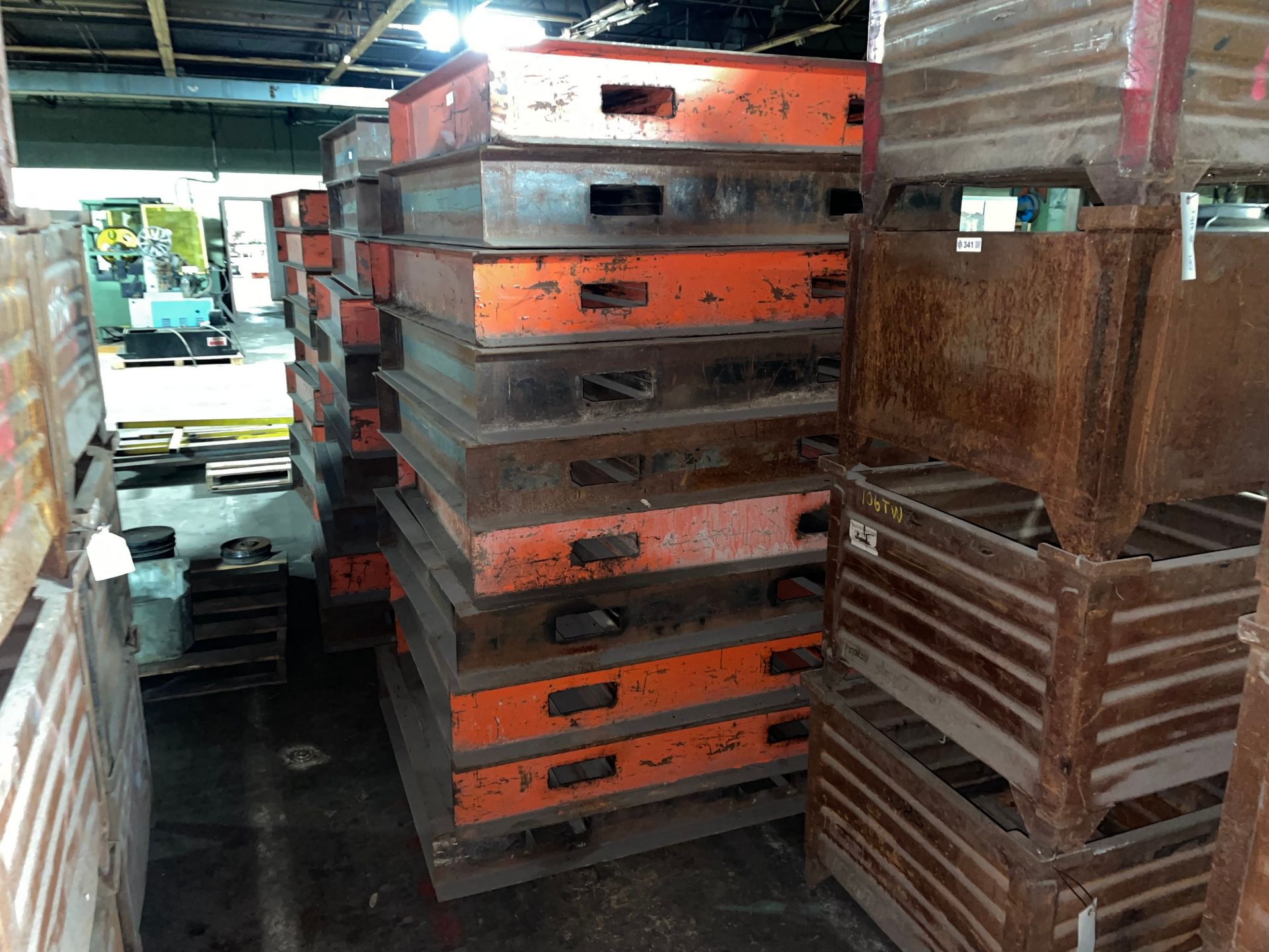 Lot with (10) Steel Pallets