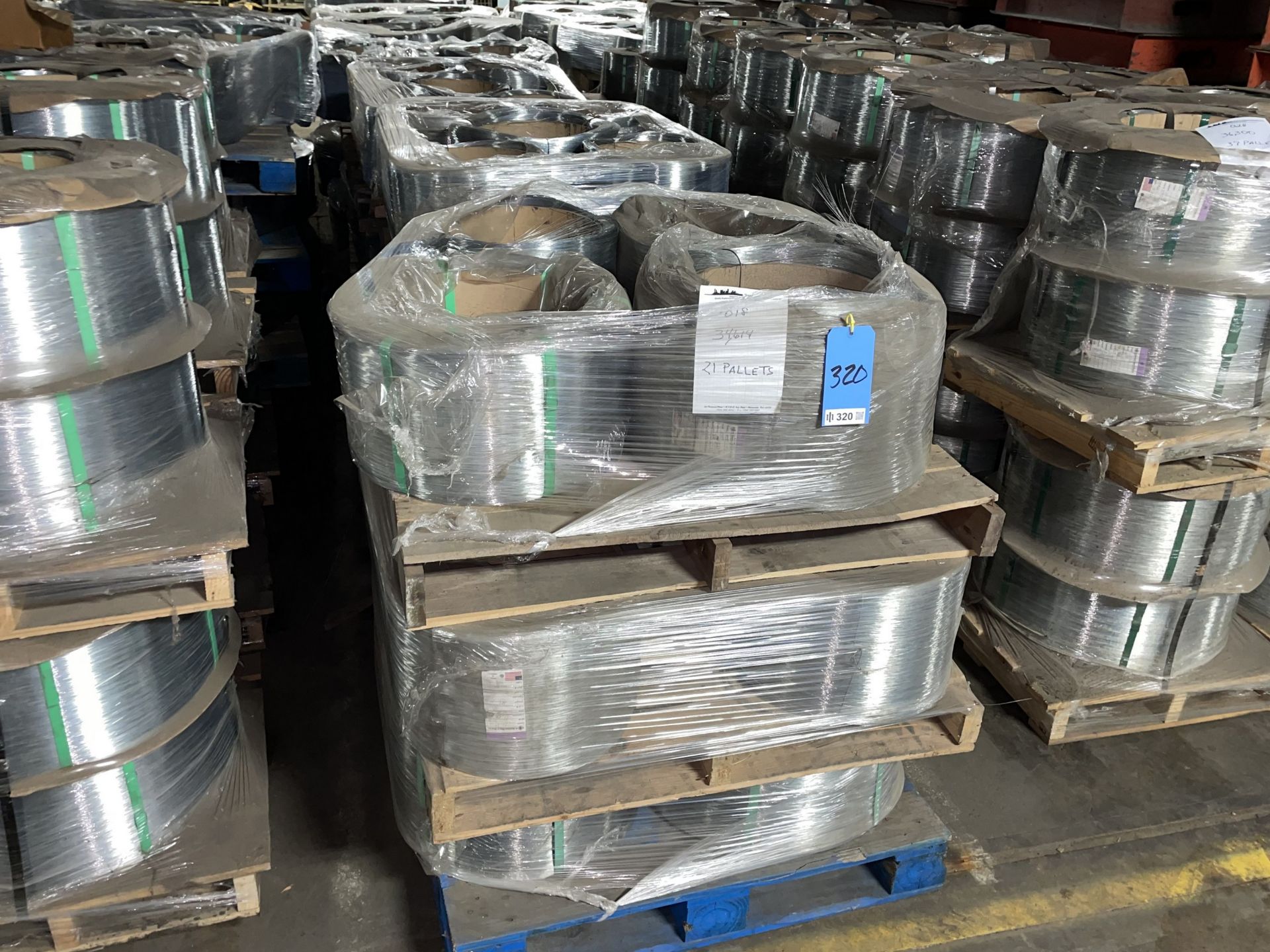 Appoximately (21) Pallets of .018 Coated Galvanized Carbon Steel, Weighs approximately 34,500Lbs - Image 2 of 6