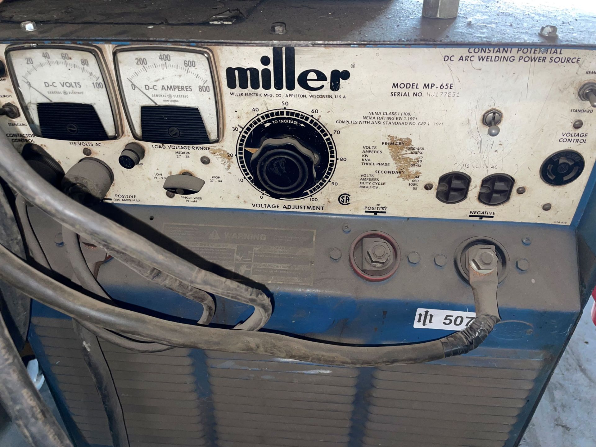 Miller Mdl. MP-65E Arc Welder - Image 4 of 5