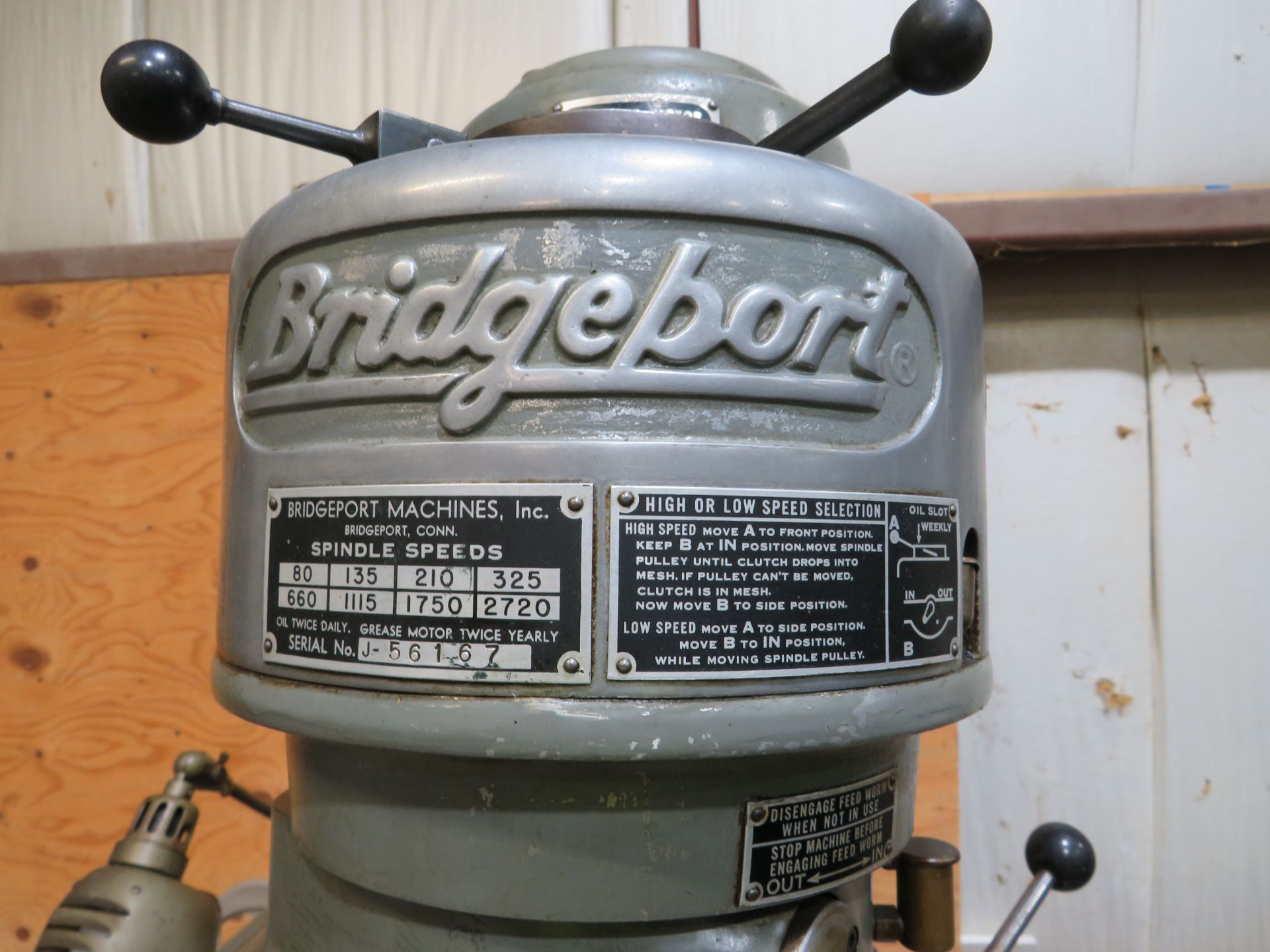 Bridgeport Vertical Milling Machine - Image 5 of 6