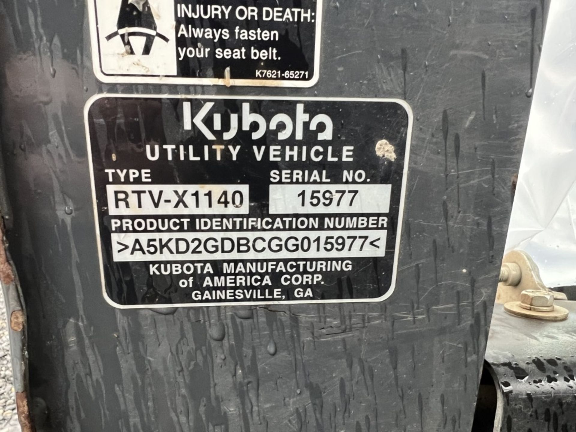 2016 Kubota X1140 4x4 Utility Cart - Image 12 of 15