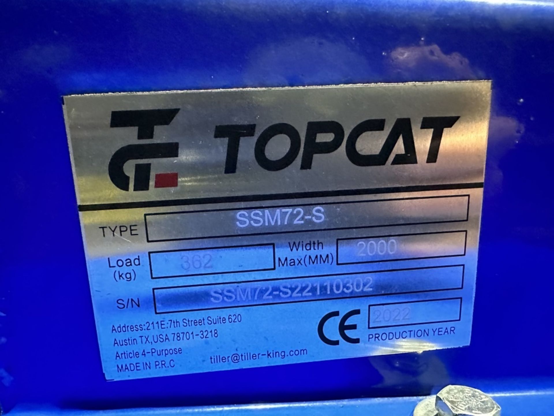 2022 Topcat SSM72-S Mower Deck - Image 6 of 7