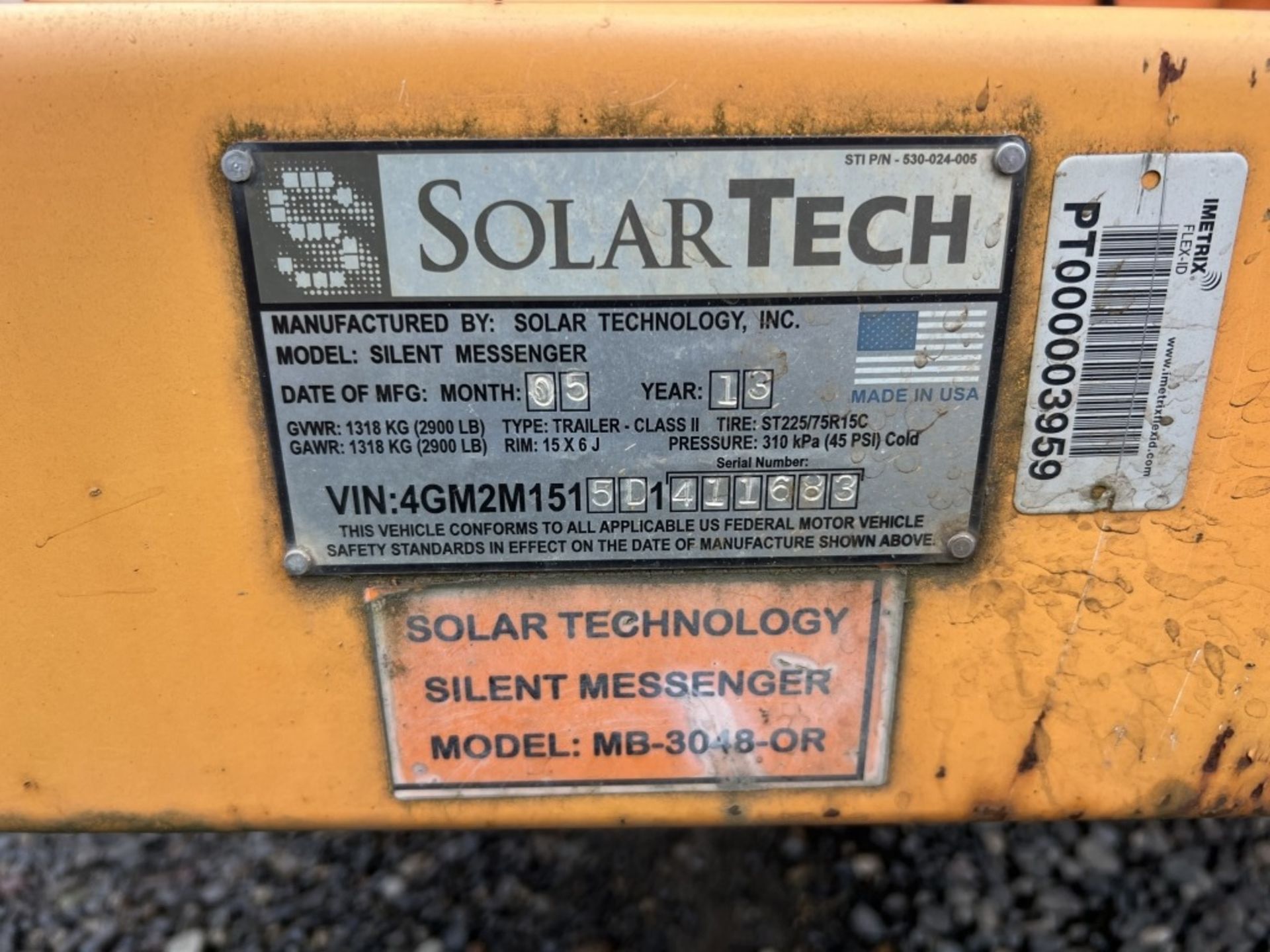 2013 Solar Tech Towable Sign Board - Image 9 of 19