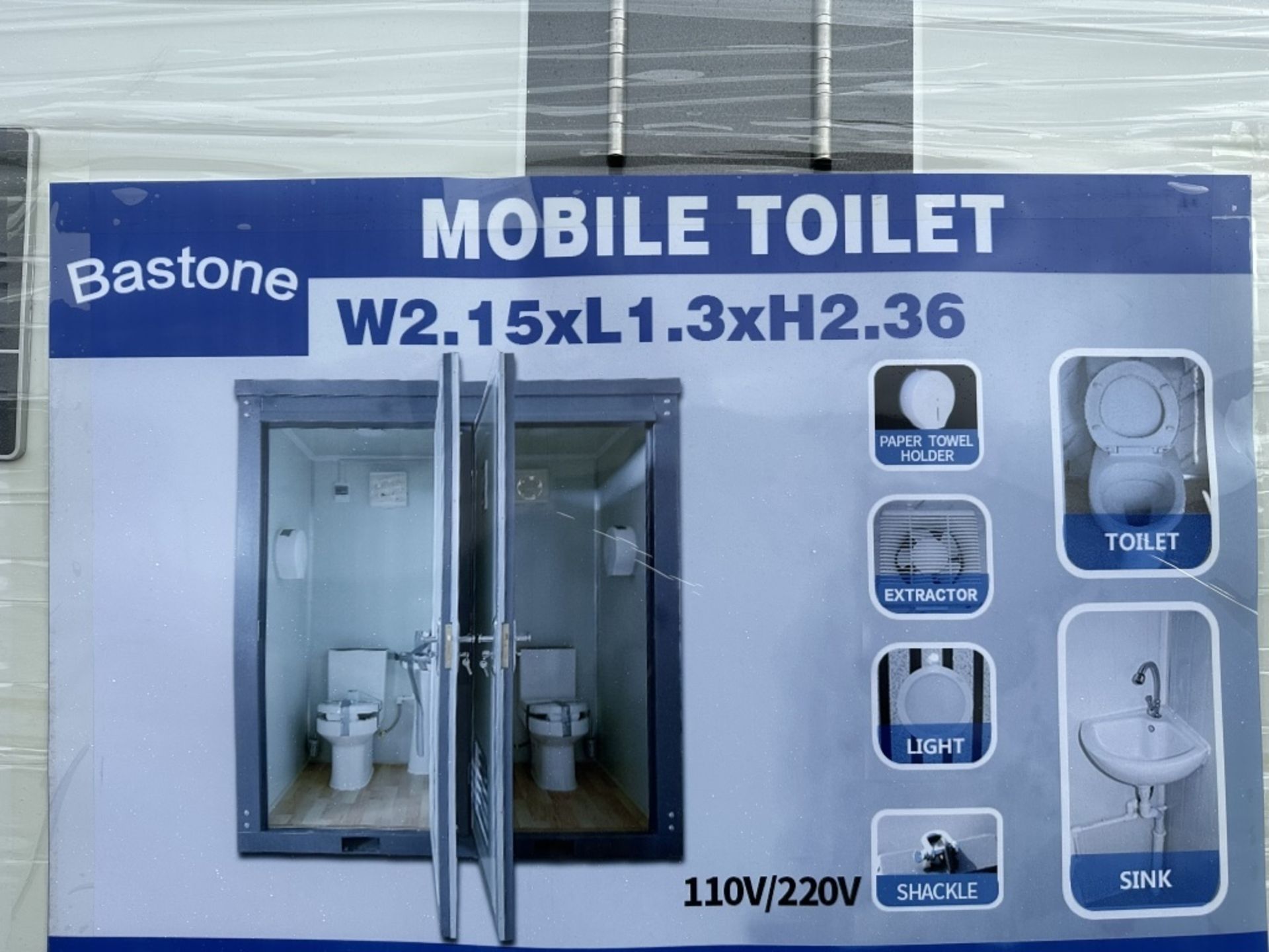 2023 Bastone Portable Double Stall Toilet - Image 9 of 9