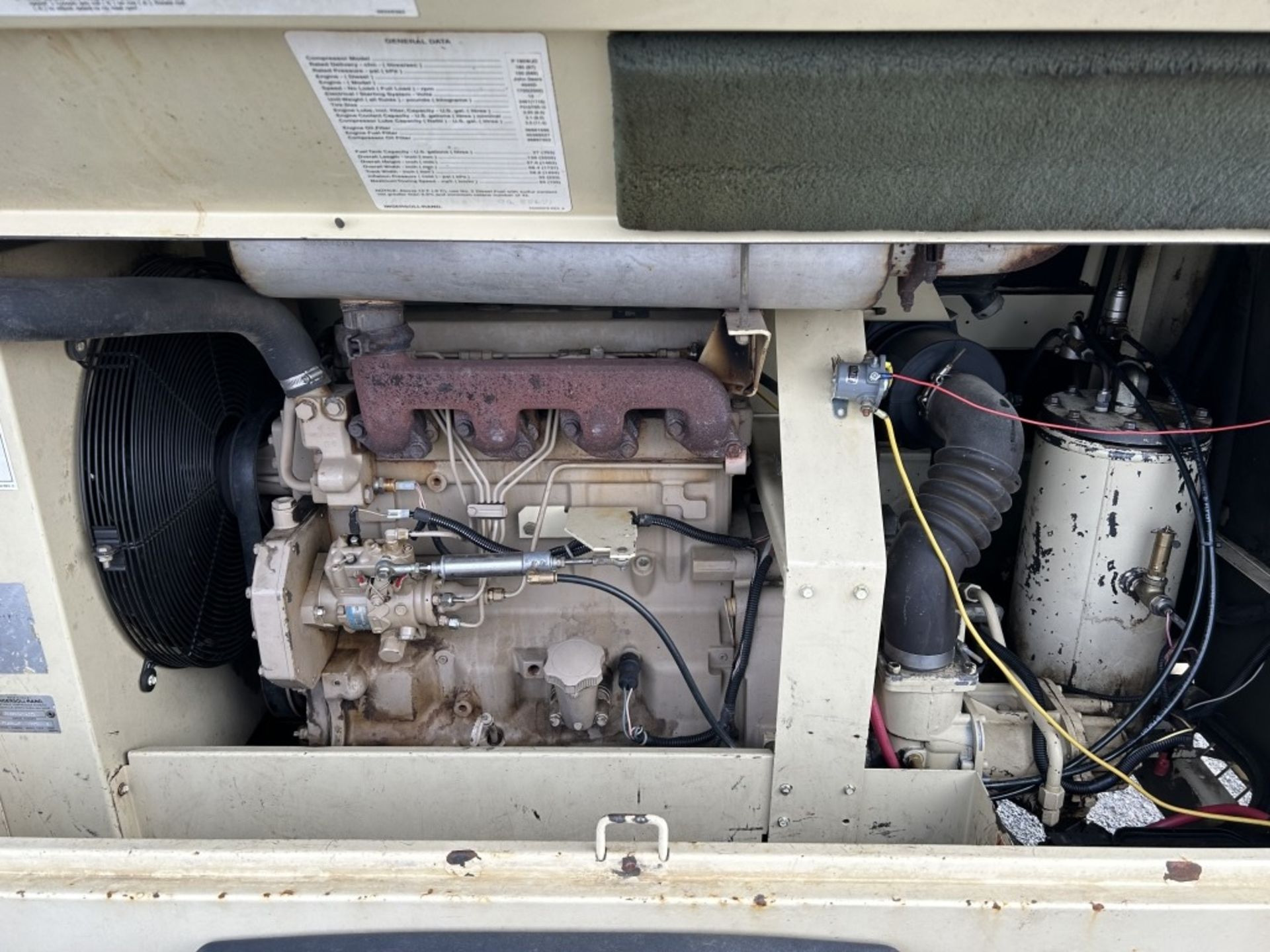 2001 Ingersoll-Rand 185 Towable Air Compressor - Image 12 of 21