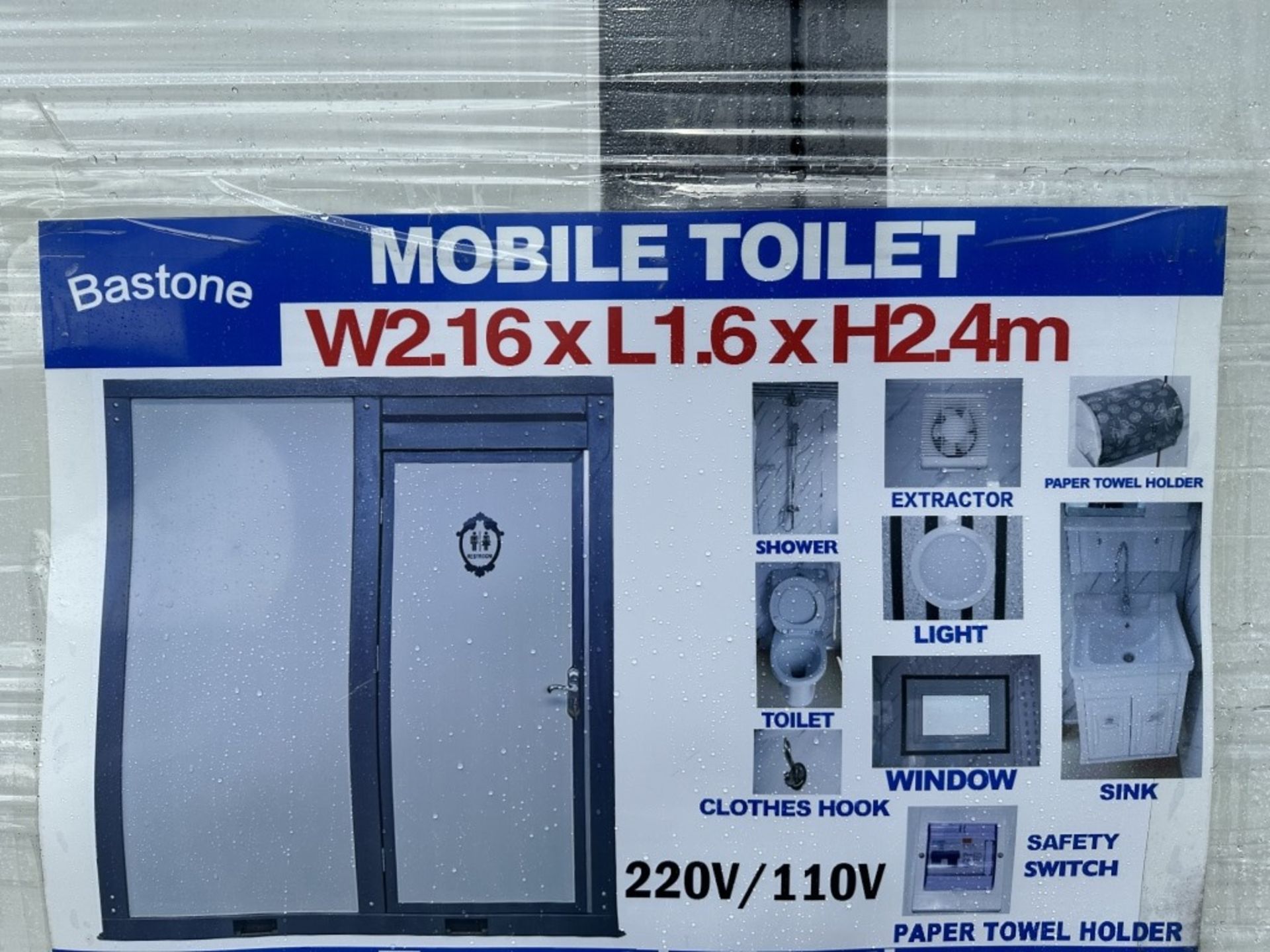 2023 Bastone Portable Toilet w/Shower - Image 9 of 9