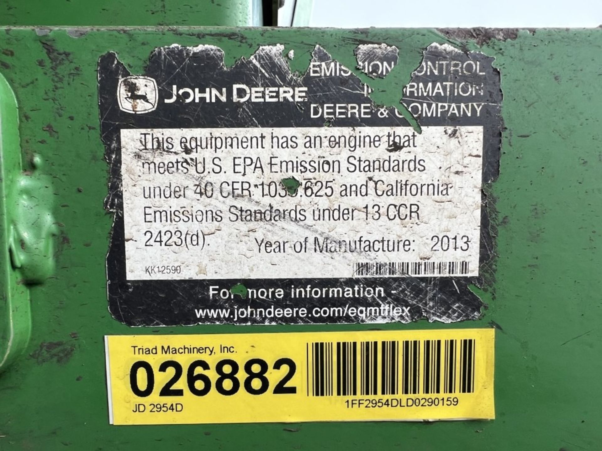 2014 John Deere 2954D Hydraulic Excavator - Image 28 of 51