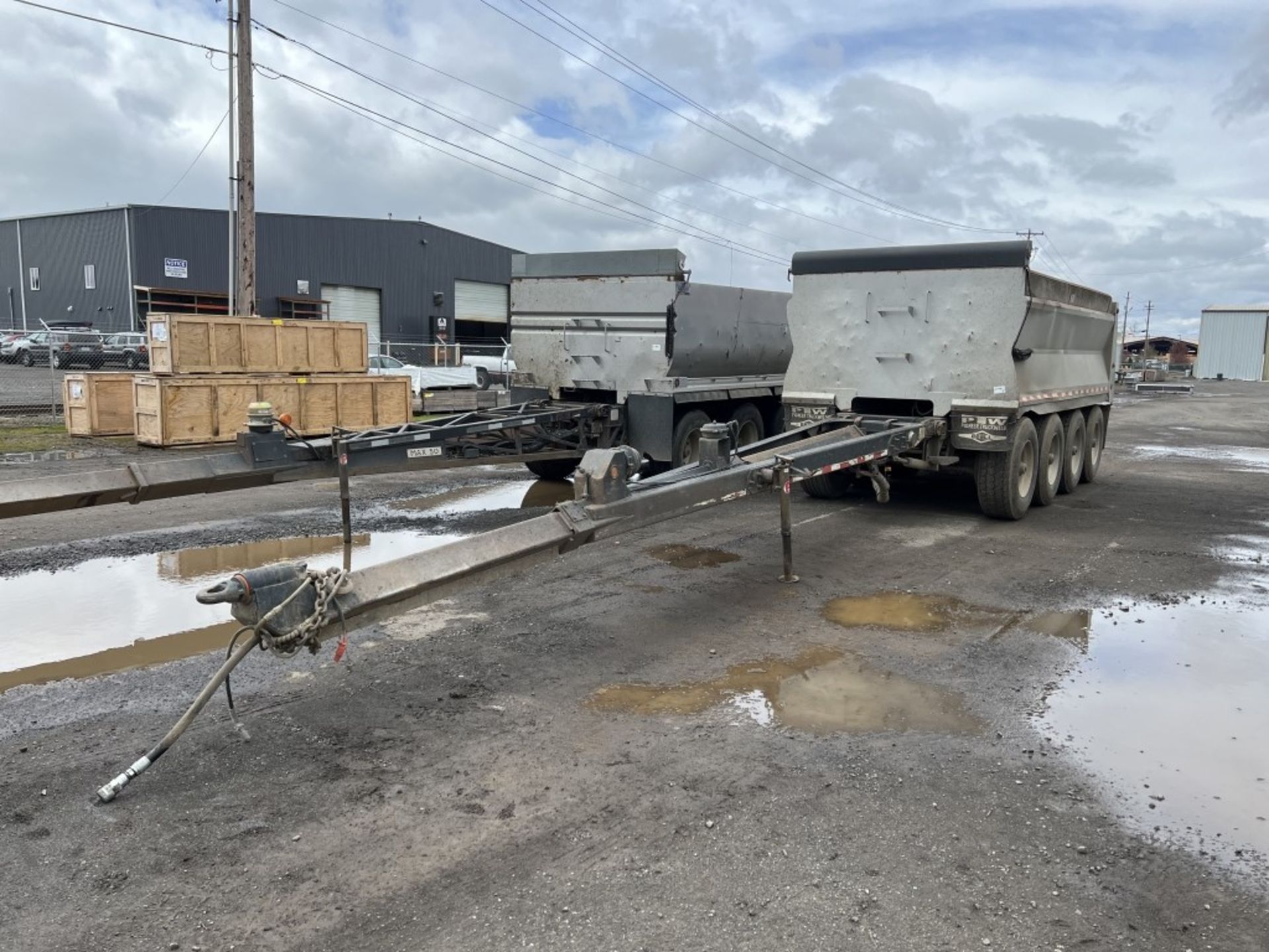 2007 Pioneer/Beall Quad Axle Pup Trailer