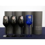 v 3 Riedel Sommeliers Blind Tasting Lead Crystal Glasses original tubes 1 Riedel Blue Sommeliers