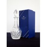 A Doulton Lead Crystal Decanter with Stopper oc