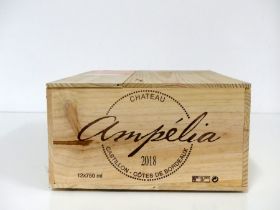 12 bts Ch. Ampélia 2018 Castillon Côtes de Bordeaux